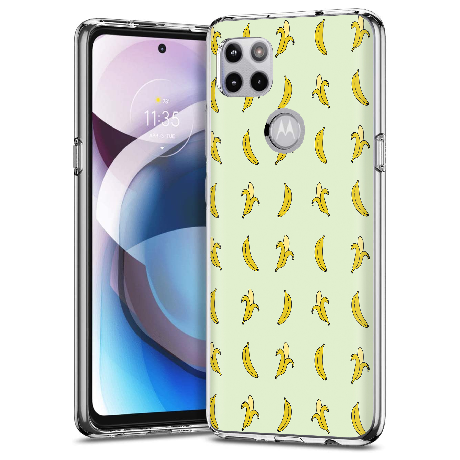 For Motorola (Edge,One 5G,Ace,UW,X40,30),Slim Cover,Cute Bananas Print,USA - Picture 19 of 21