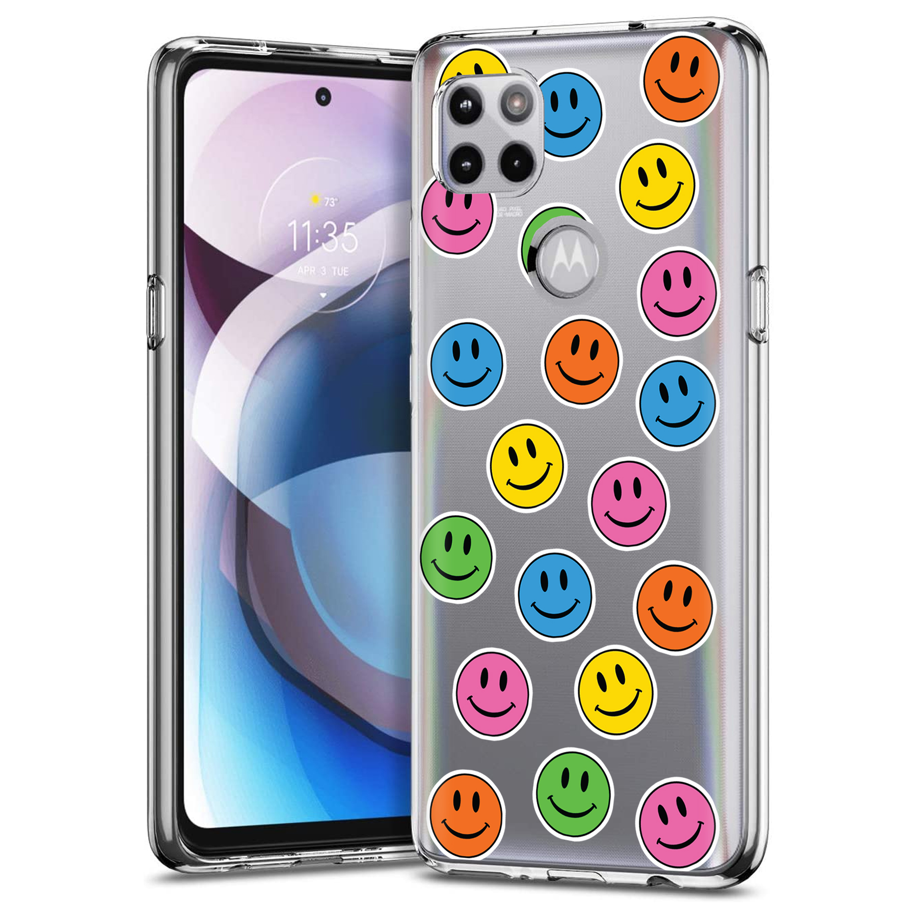 For Motorola (Edge,One 5G,Ace,UW,X40,30),Slim Cover,Icon Collage Print,USA - Picture 19 of 21