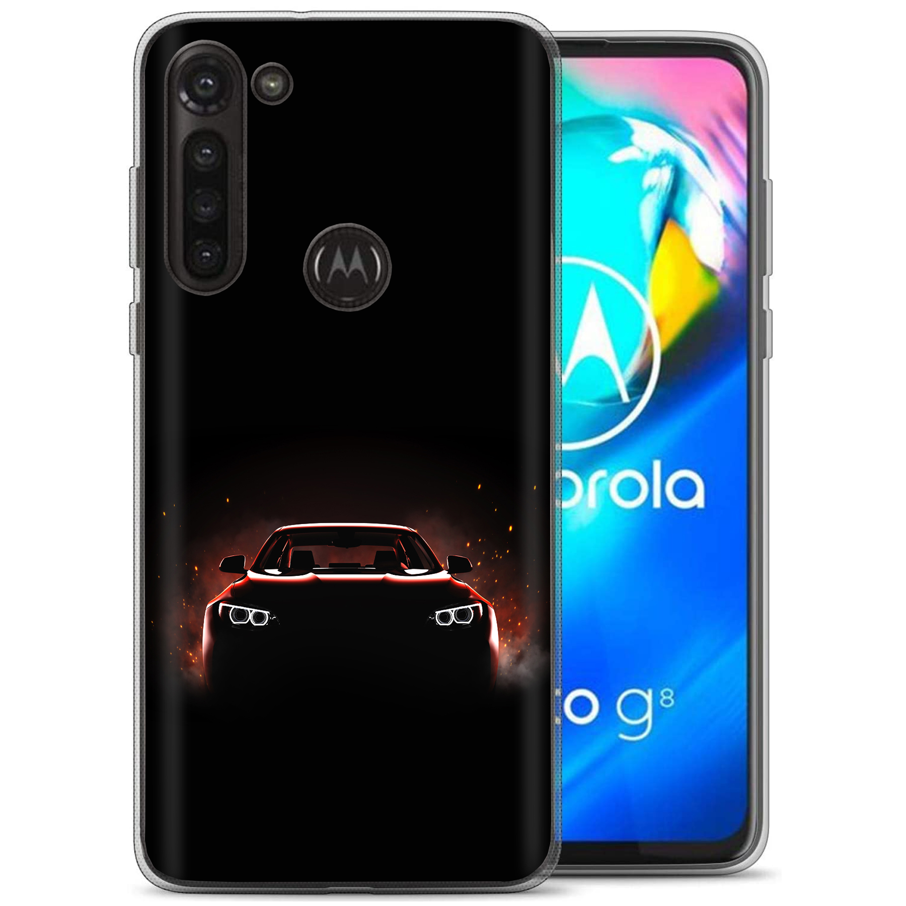 For Motorola Moto G (Power,Stylus,Play,5G),Slim Cover,Luxury Car Print,USA - Picture 14 of 27