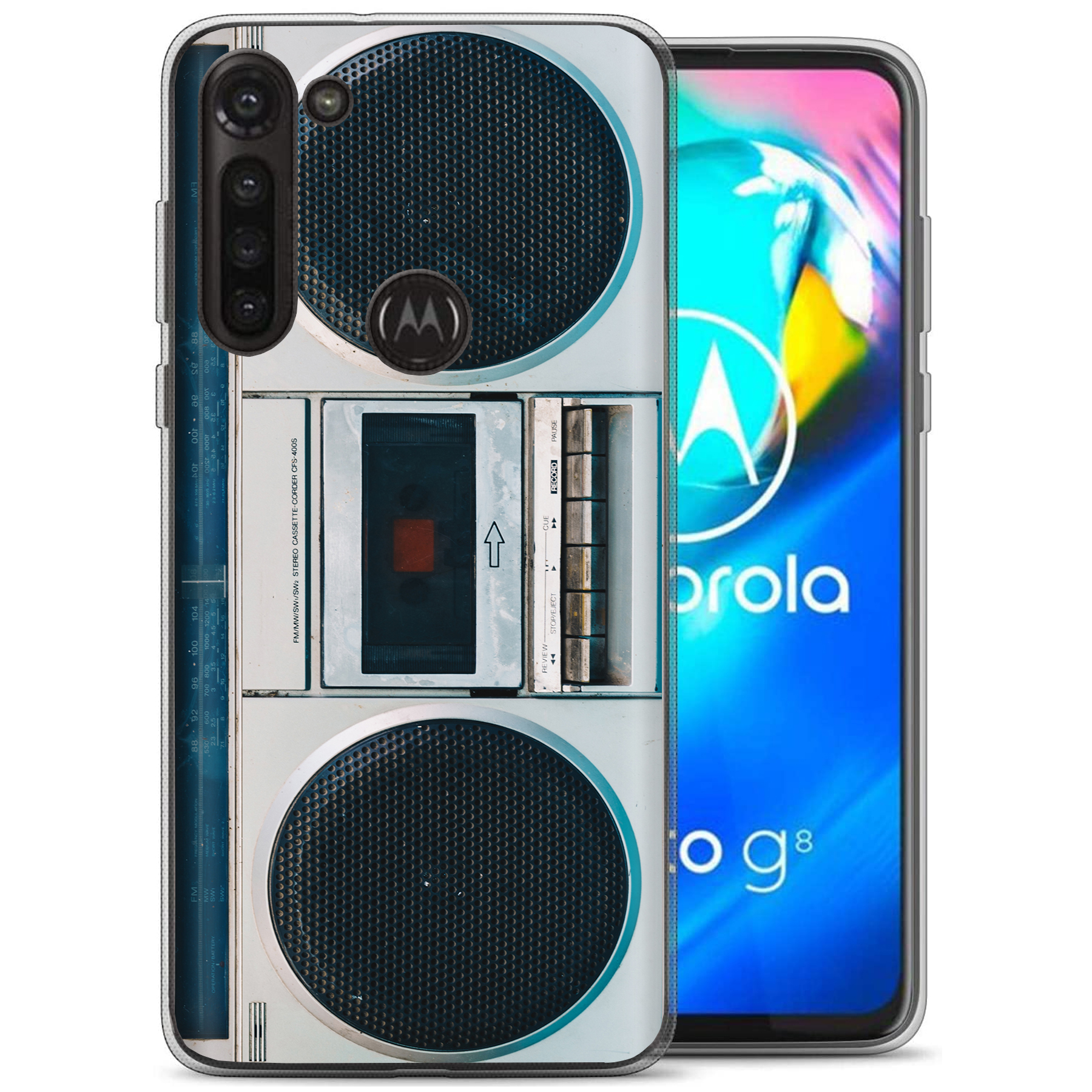 For Motorola Moto G (Power,Stylus,Play,5G),Slim Cover,Old Radio Print,USA - Picture 14 of 27
