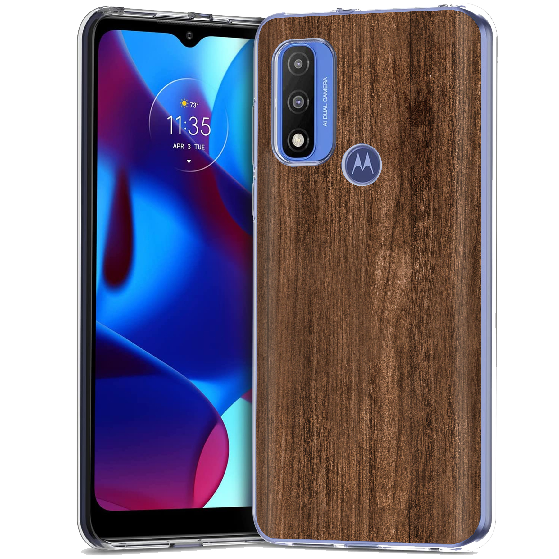 For Motorola Moto G (Power,Stylus,Play,5G),Slim Cover,Wood 3 Print,USA - Picture 8 of 27