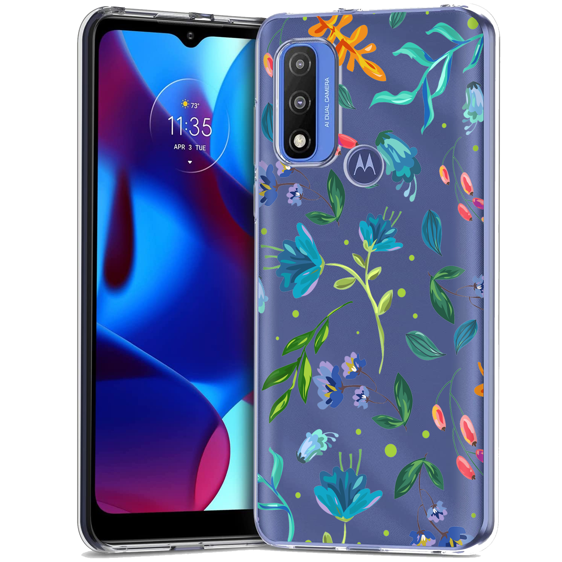 For Motorola Moto G (Power,Stylus,Play,5G),Slim Cover,Flower 2 Print,USA - Picture 8 of 27