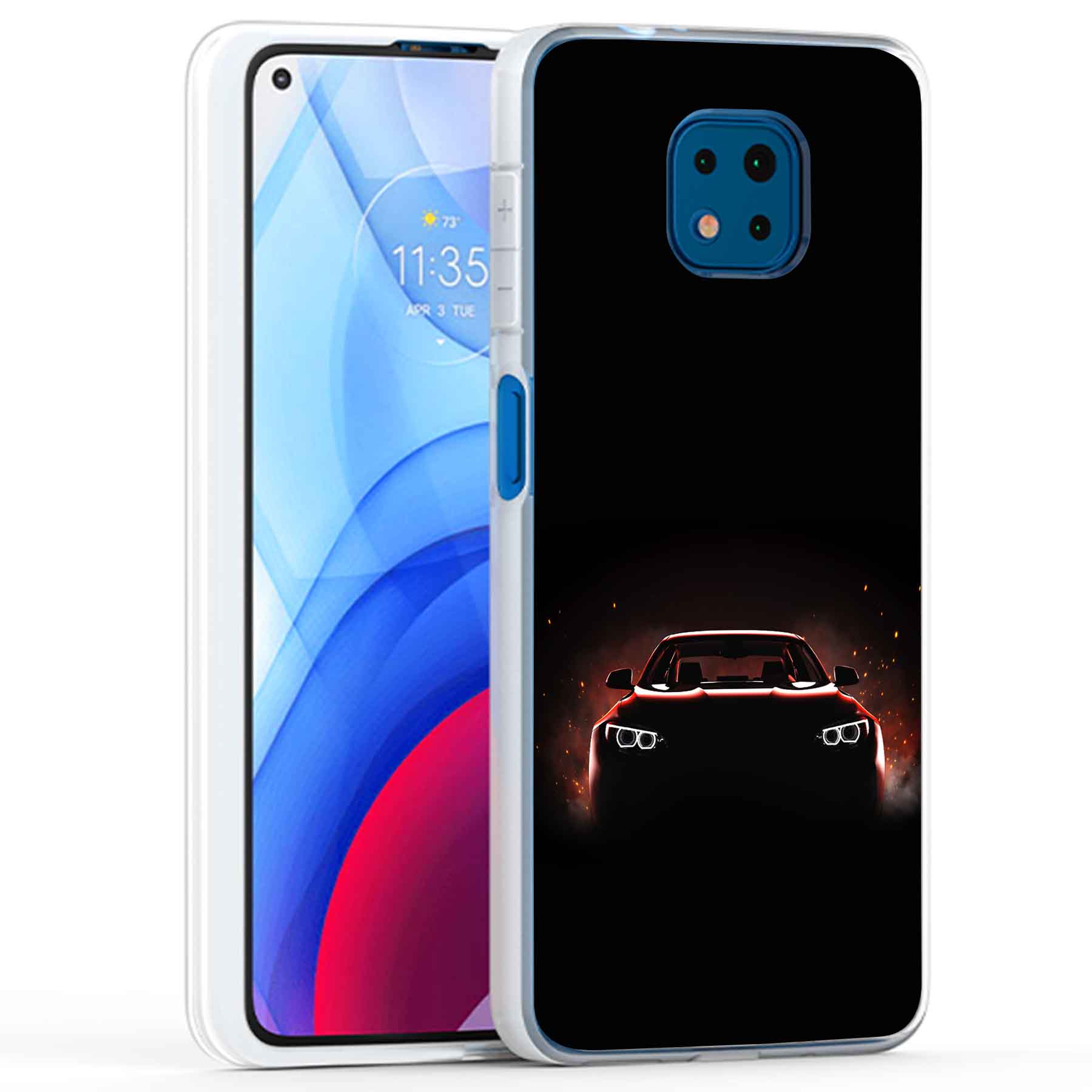 For Motorola Moto G (Power,Stylus,Play,5G),Slim Cover,Luxury Car Print,USA - Picture 13 of 27