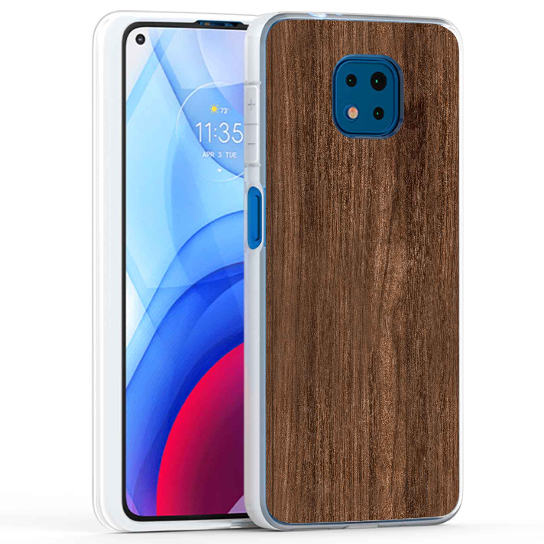 For Motorola Moto G (Power,Stylus,Play,5G),Slim Cover,Wood 3 Print,USA - Picture 13 of 27