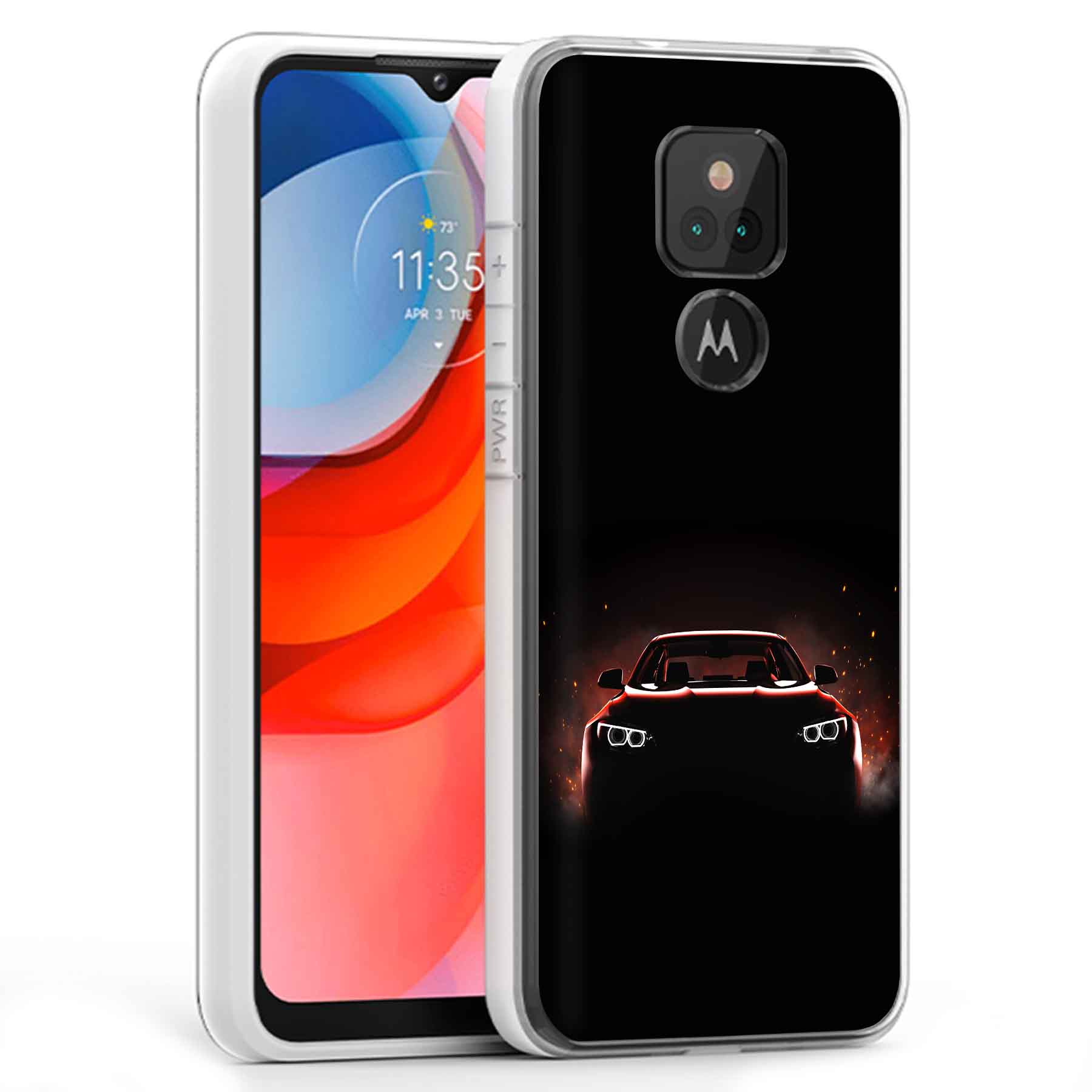 For Motorola Moto G (Power,Stylus,Play,5G),Slim Cover,Luxury Car Print,USA - Picture 23 of 27