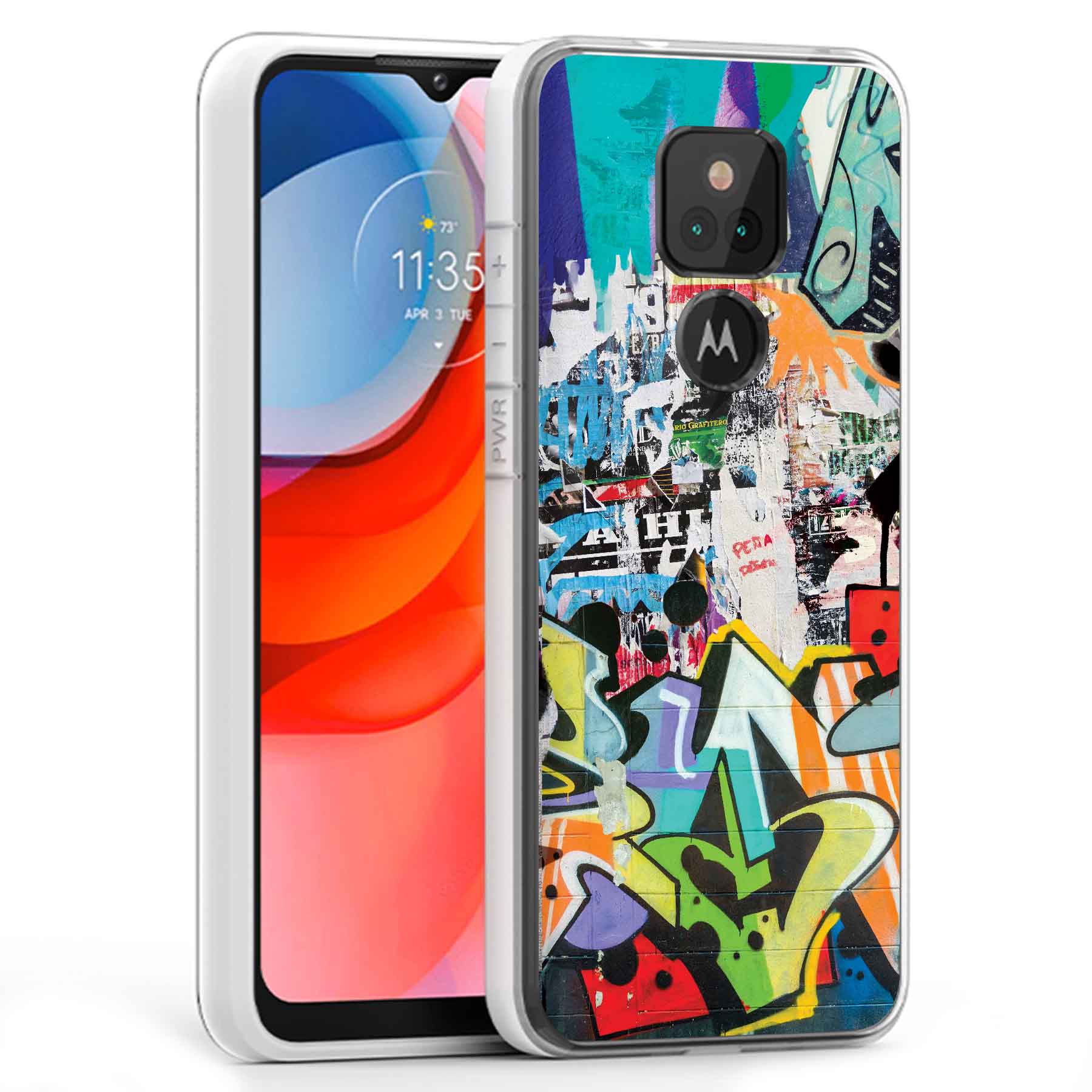 For Motorola Moto G (Power,Stylus,Play,5G),Slim Cover,Street Graffiti Print,USA - Picture 23 of 27