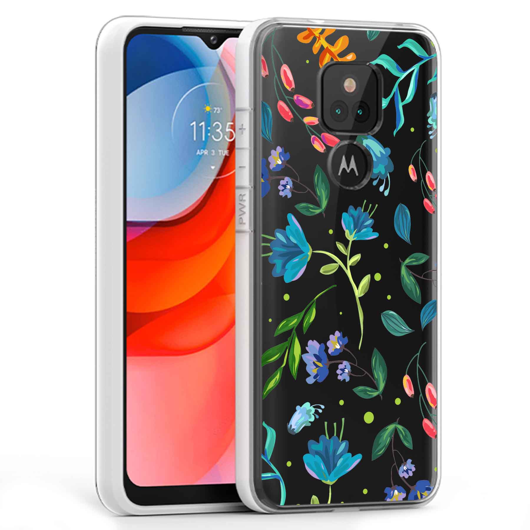 For Motorola Moto G (Power,Stylus,Play,5G),Slim Cover,Flower 2 Print,USA - Picture 23 of 27