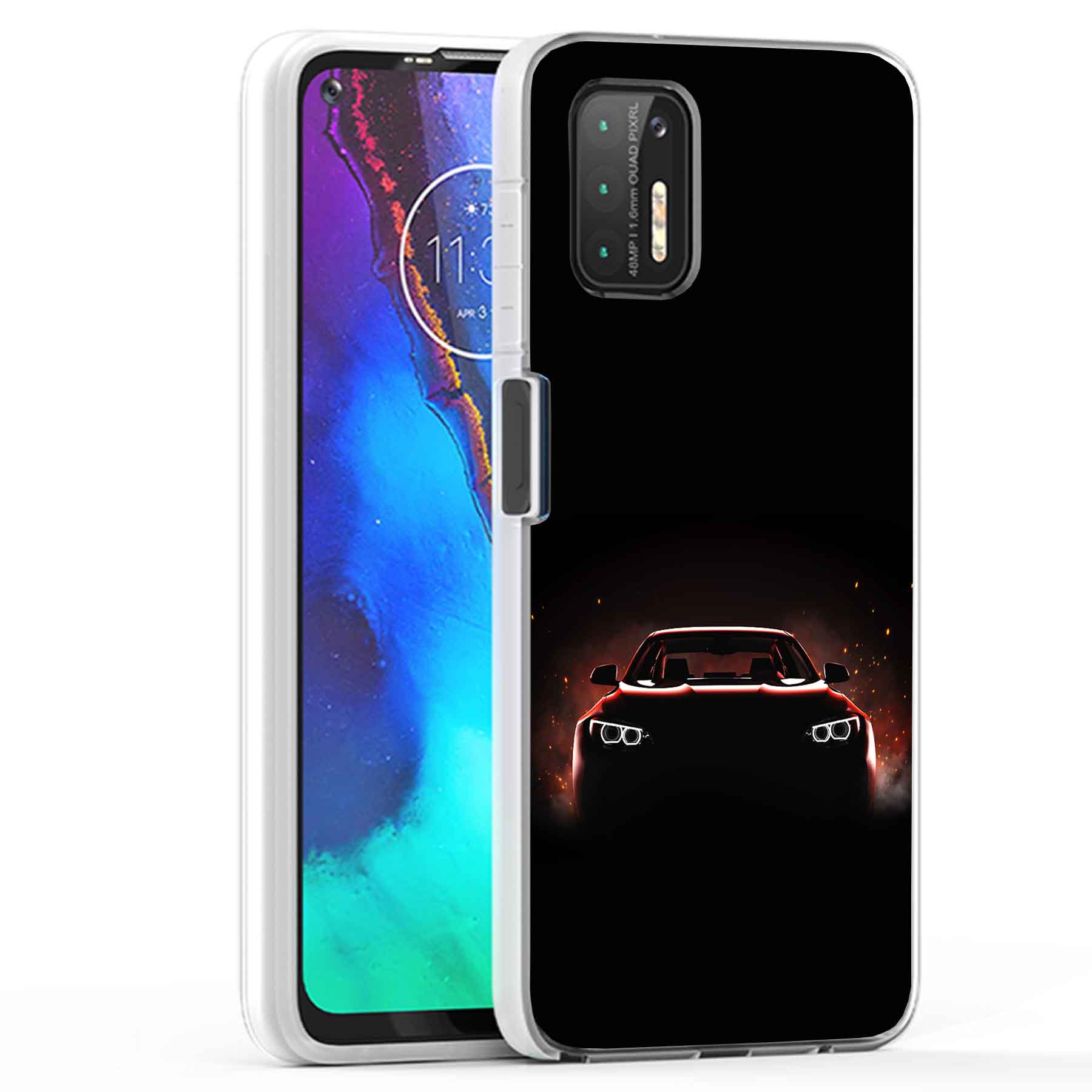 For Motorola Moto G (Power,Stylus,Play,5G),Slim Cover,Luxury Car Print,USA - Picture 18 of 27