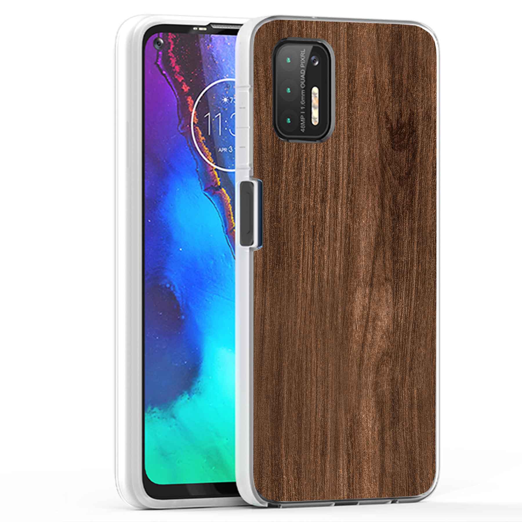 For Motorola Moto G (Power,Stylus,Play,5G),Slim Cover,Wood 3 Print,USA - Picture 18 of 27