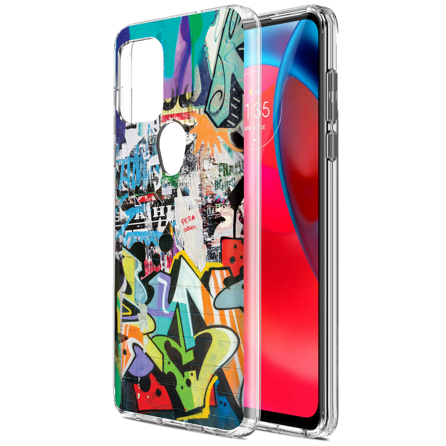 For Motorola Moto G (Power,Stylus,Play,5G),Slim Cover,Street Graffiti Print,USA - Picture 19 of 27