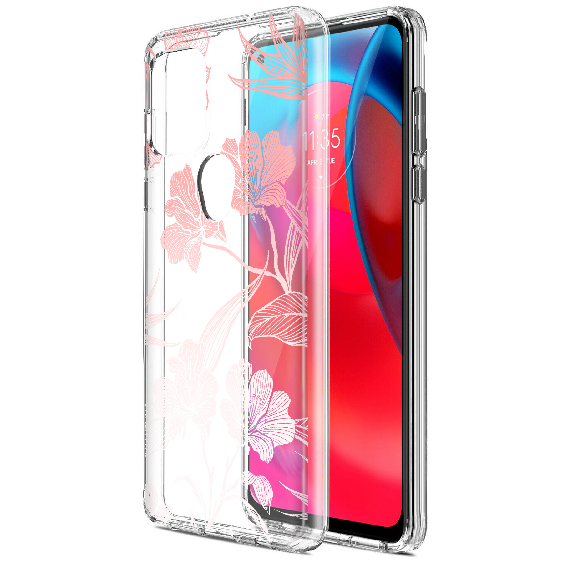 For Motorola Moto G (Power,Stylus,Play,5G),Slim Cover,Flower 12 Print,USA - Picture 19 of 27