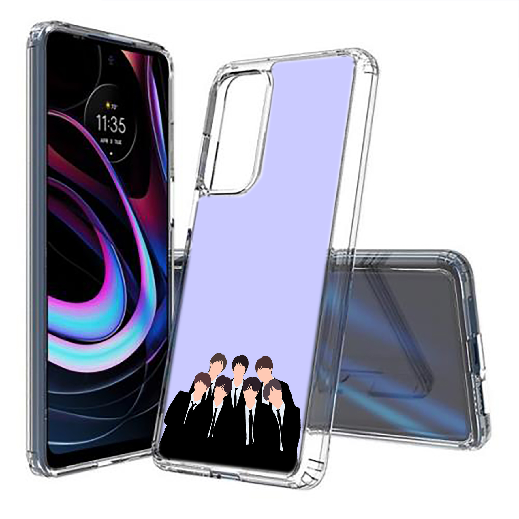 For Motorola (Edge,One 5G,Ace,UW,X40,30),Slim Cover,BTS KPOP 11 Print,USA - Picture 8 of 21