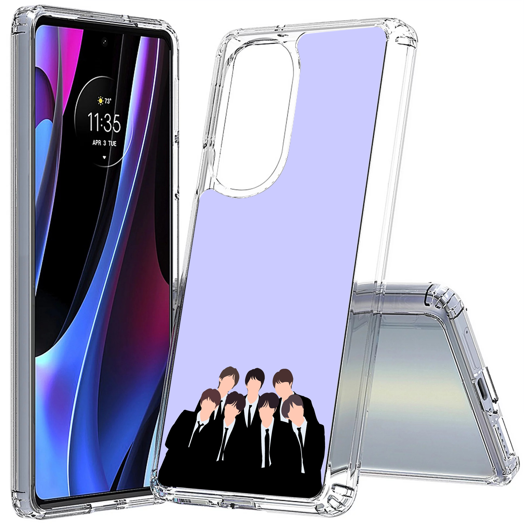 For Motorola (Edge,One 5G,Ace,UW,X40,30),Slim Cover,BTS KPOP 11 Print,USA - Picture 10 of 21