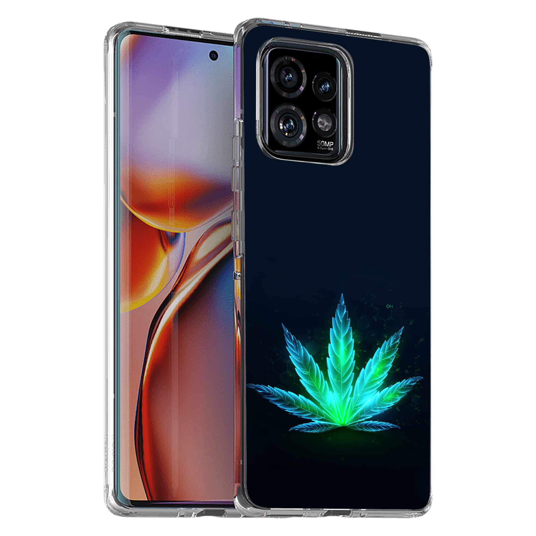 For Motorola (Edge,One 5G,Ace,UW,X40,30),Slim Cover,Beautiful Weed Print,USA - Picture 14 of 21