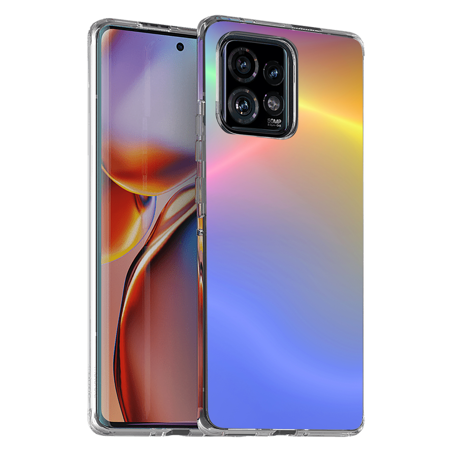 For Motorola (Edge,One 5G,Ace,UW,X40,30),Slim Cover,Color Gradient Print,USA - Picture 14 of 21