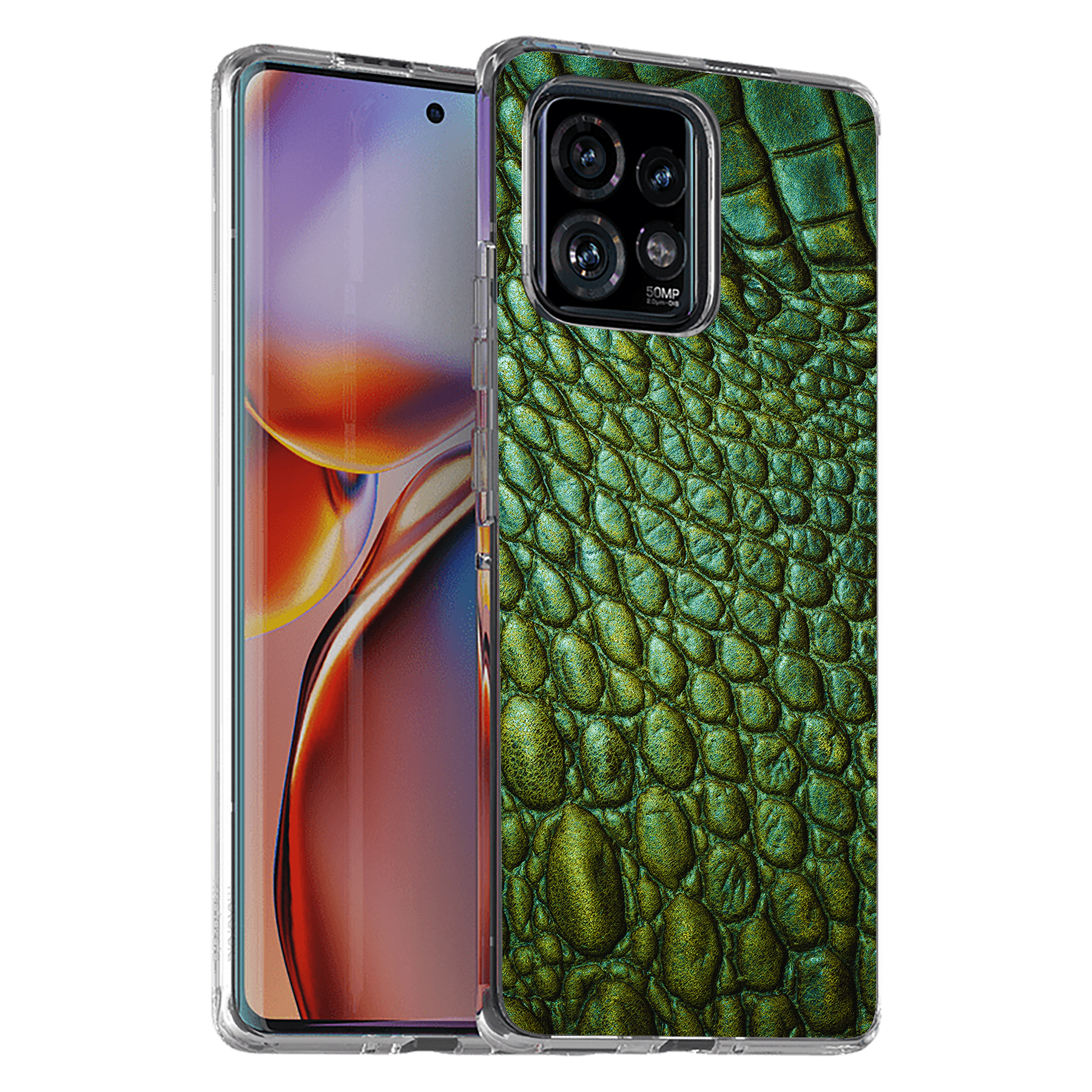 For Motorola (Edge,One 5G,Ace,UW,X40,30),Slim Cover,Satin Crocodile Print,USA - Picture 14 of 21