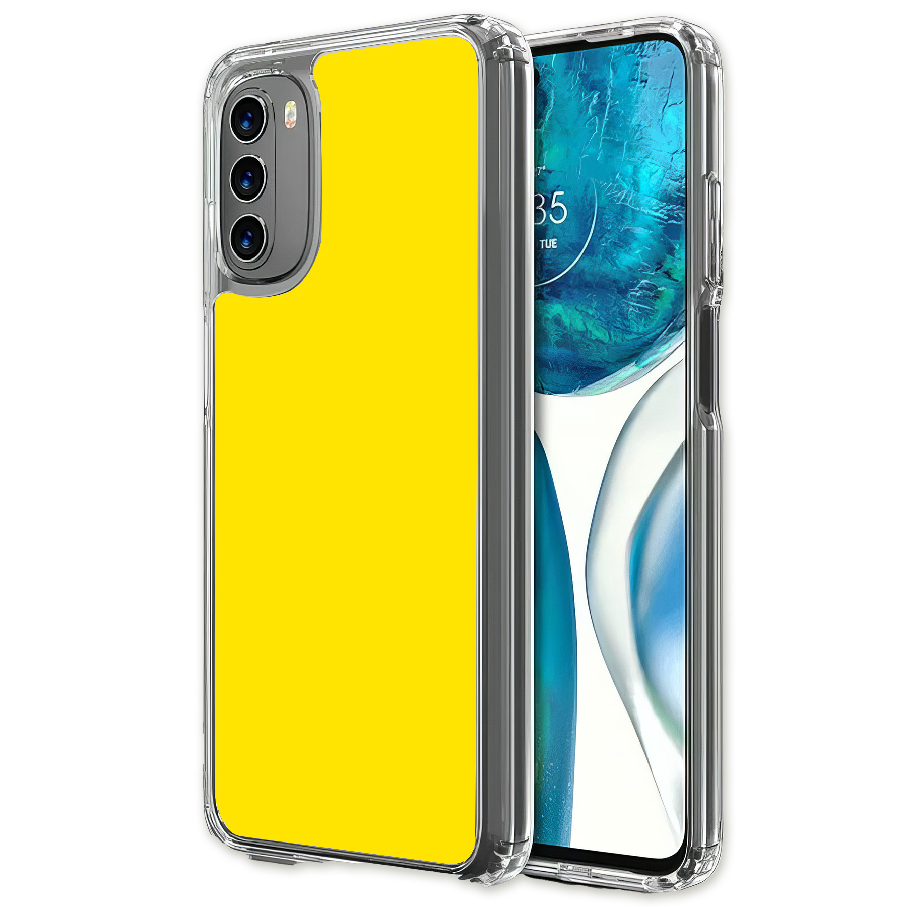 For Motorola Moto G Series, Slim Phone Cover, Yellow Print - Picture 20 of 21