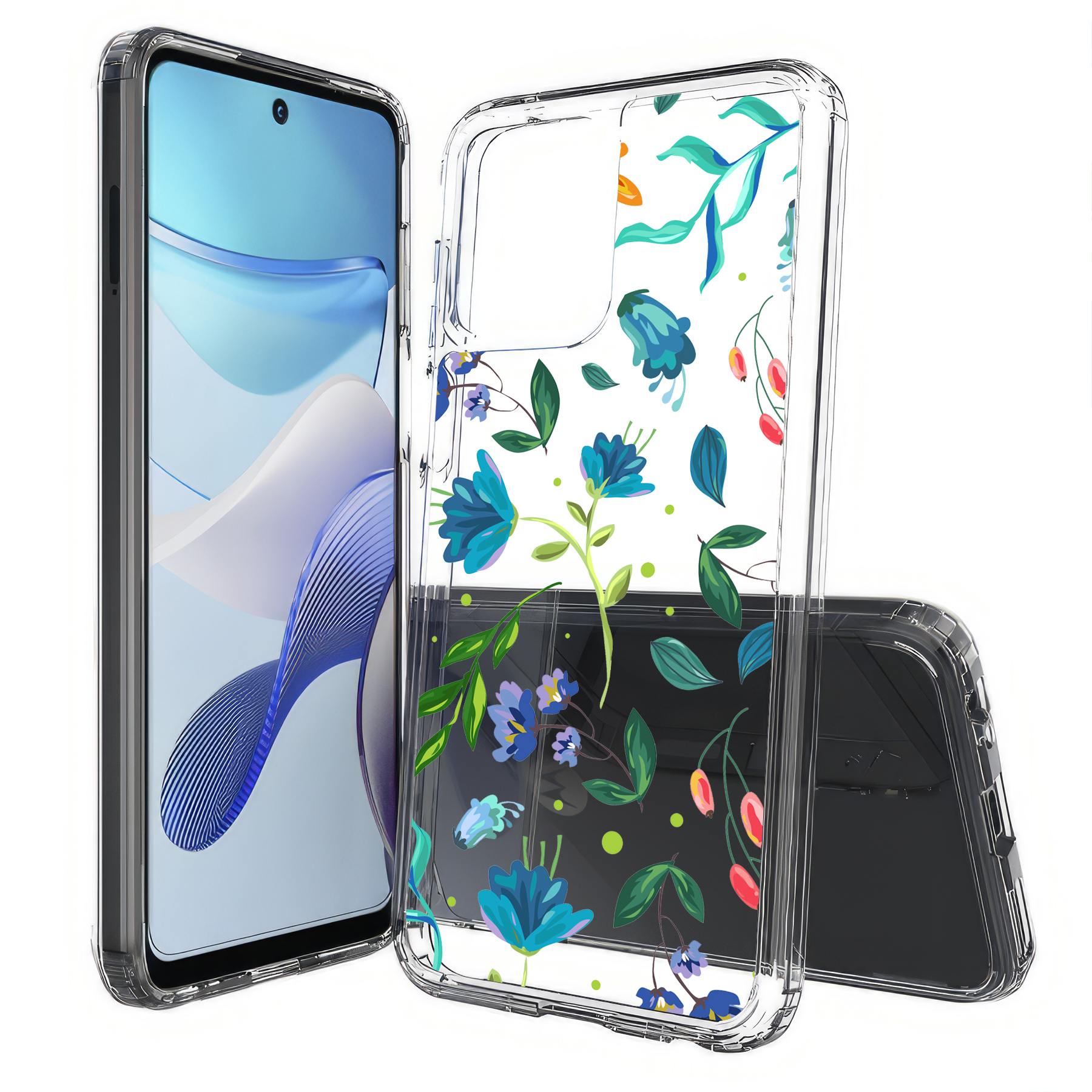 For Motorola Moto G (Power,Stylus,Play,5G),Slim Cover,Flower 2 Print,USA - Picture 25 of 27