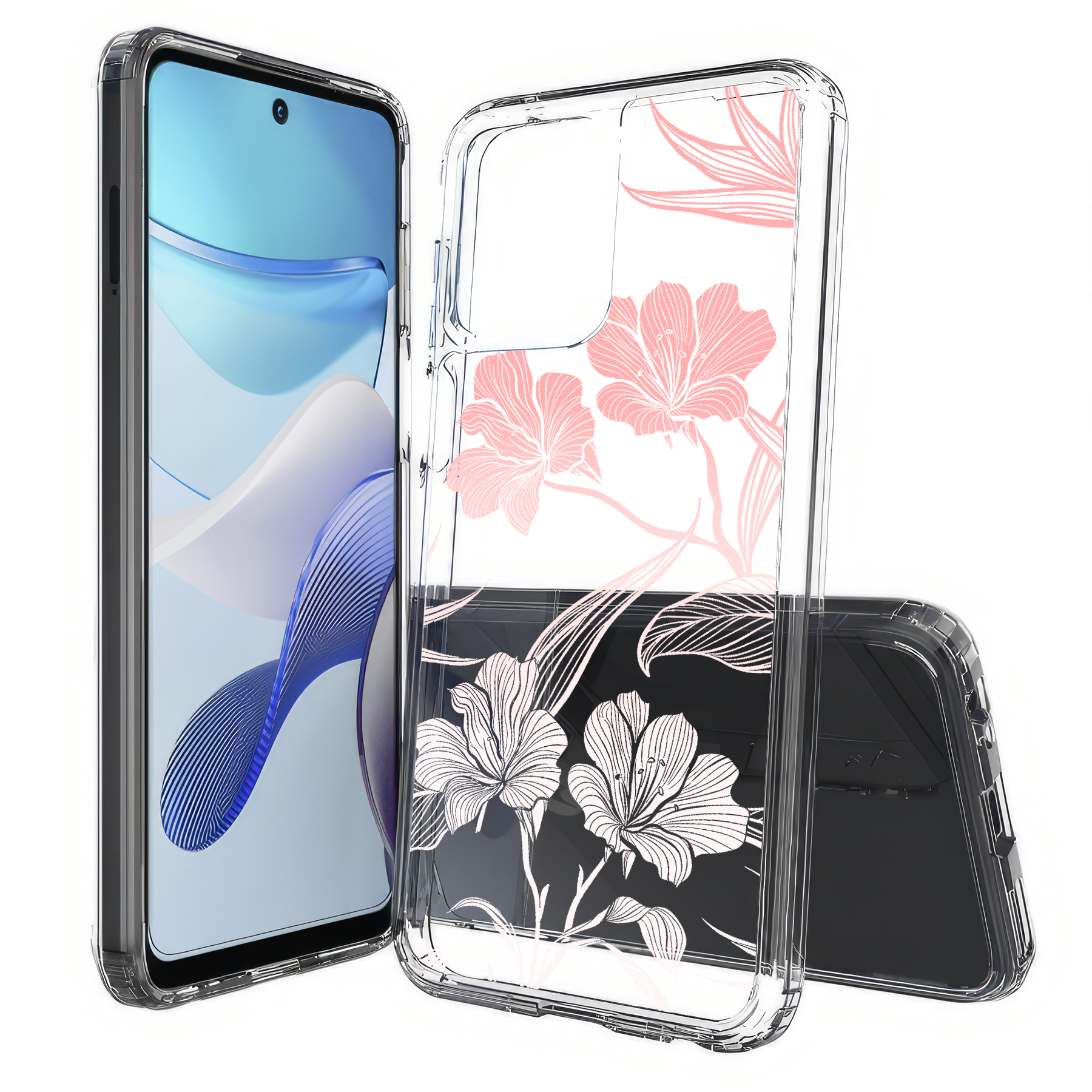 For Motorola Moto G (Power,Stylus,Play,5G),Slim Cover,Flower 12 Print,USA - Picture 25 of 27