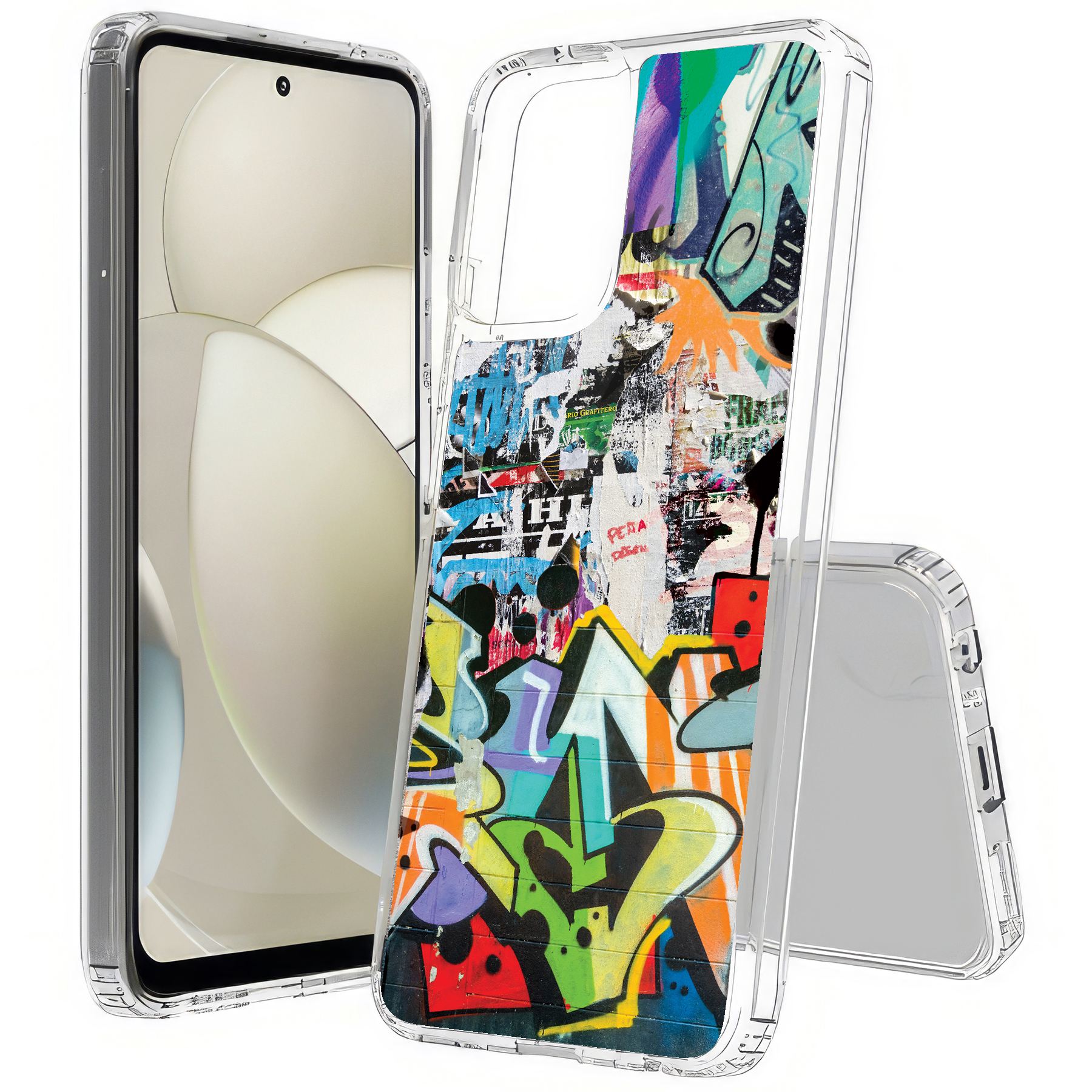 For Motorola Moto G (Power,Stylus,Play,5G),Slim Cover,Street Graffiti Print,USA - Picture 27 of 27