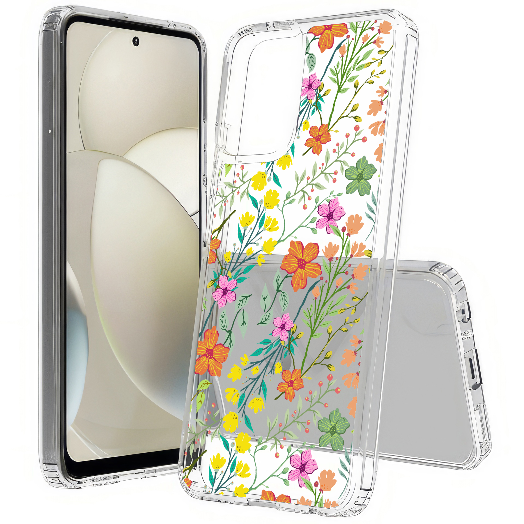 For Motorola Moto G (Power,Stylus,Play,5G),Slim Cover,Flower 20 Print,USA - Picture 27 of 27