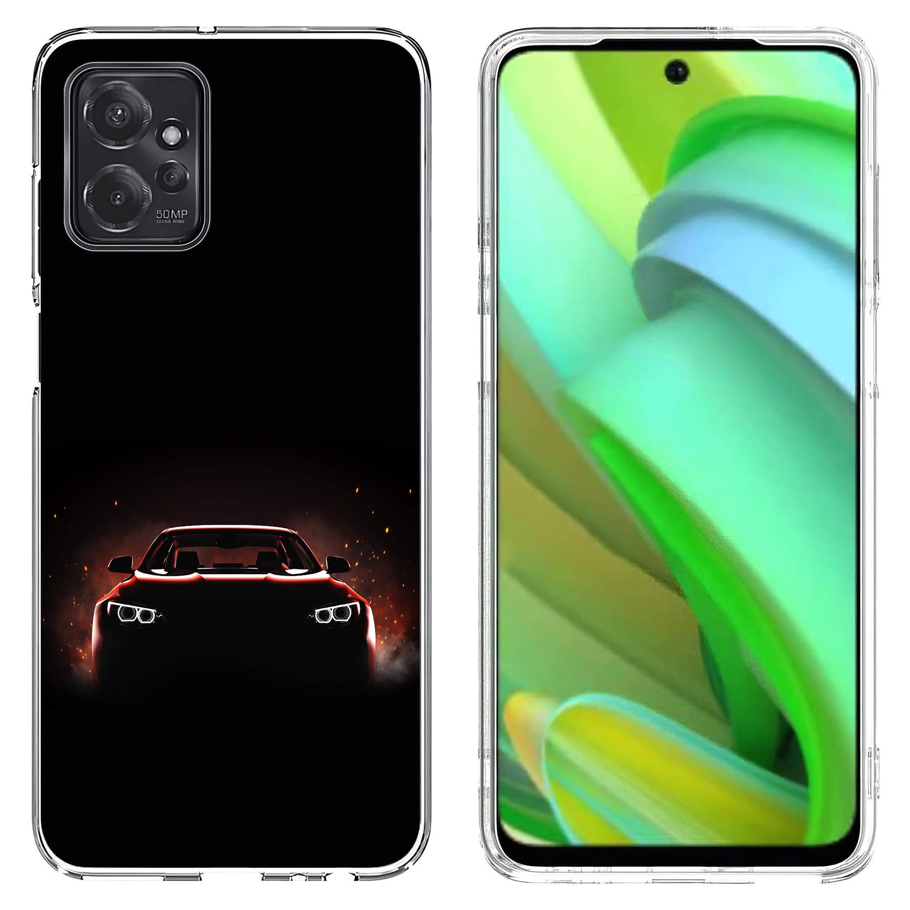 For Motorola Moto G (Power,Stylus,Play,5G),Slim Cover,Luxury Car Print,USA - Picture 11 of 27