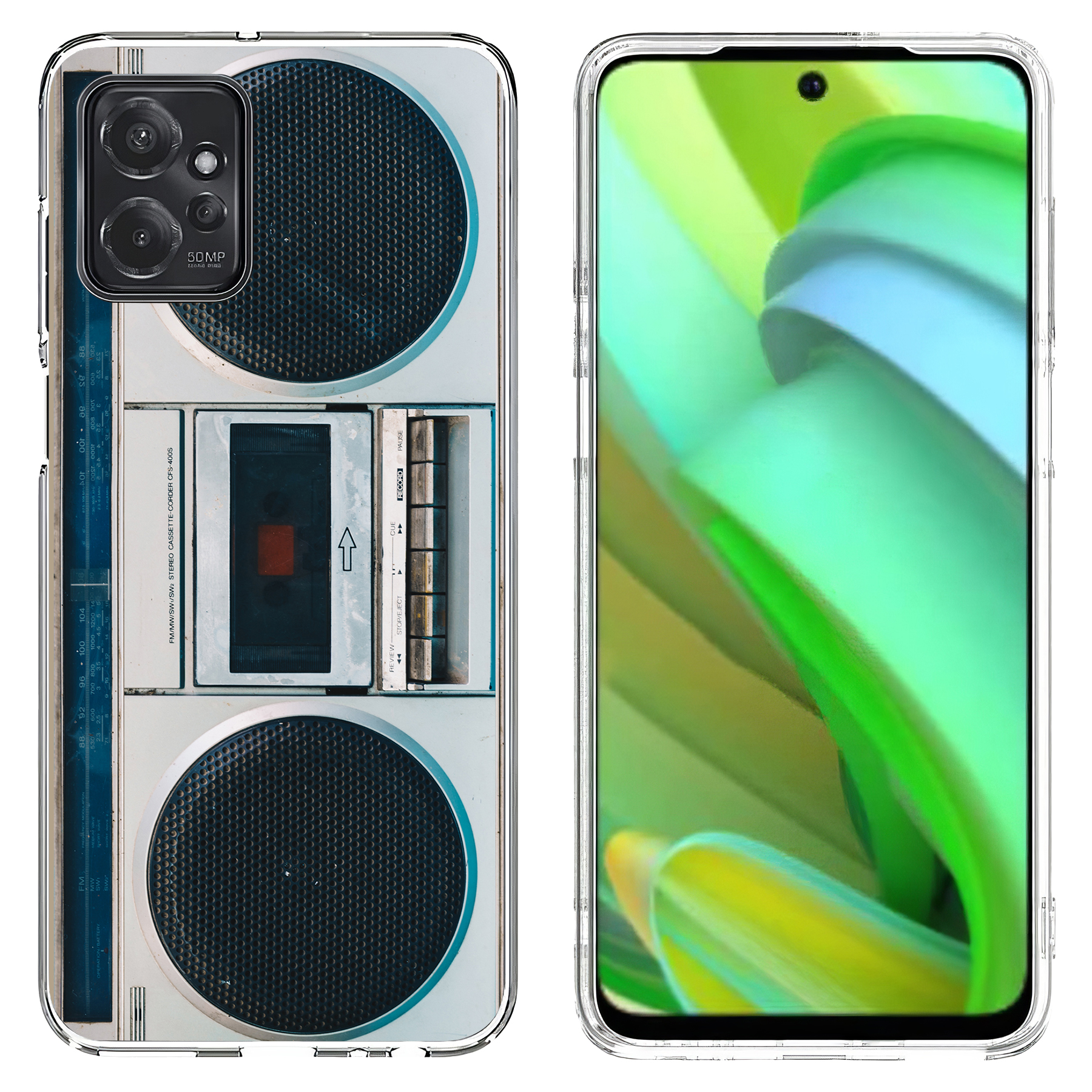 For Motorola Moto G (Power,Stylus,Play,5G),Slim Cover,Old Radio Print,USA - Picture 11 of 27