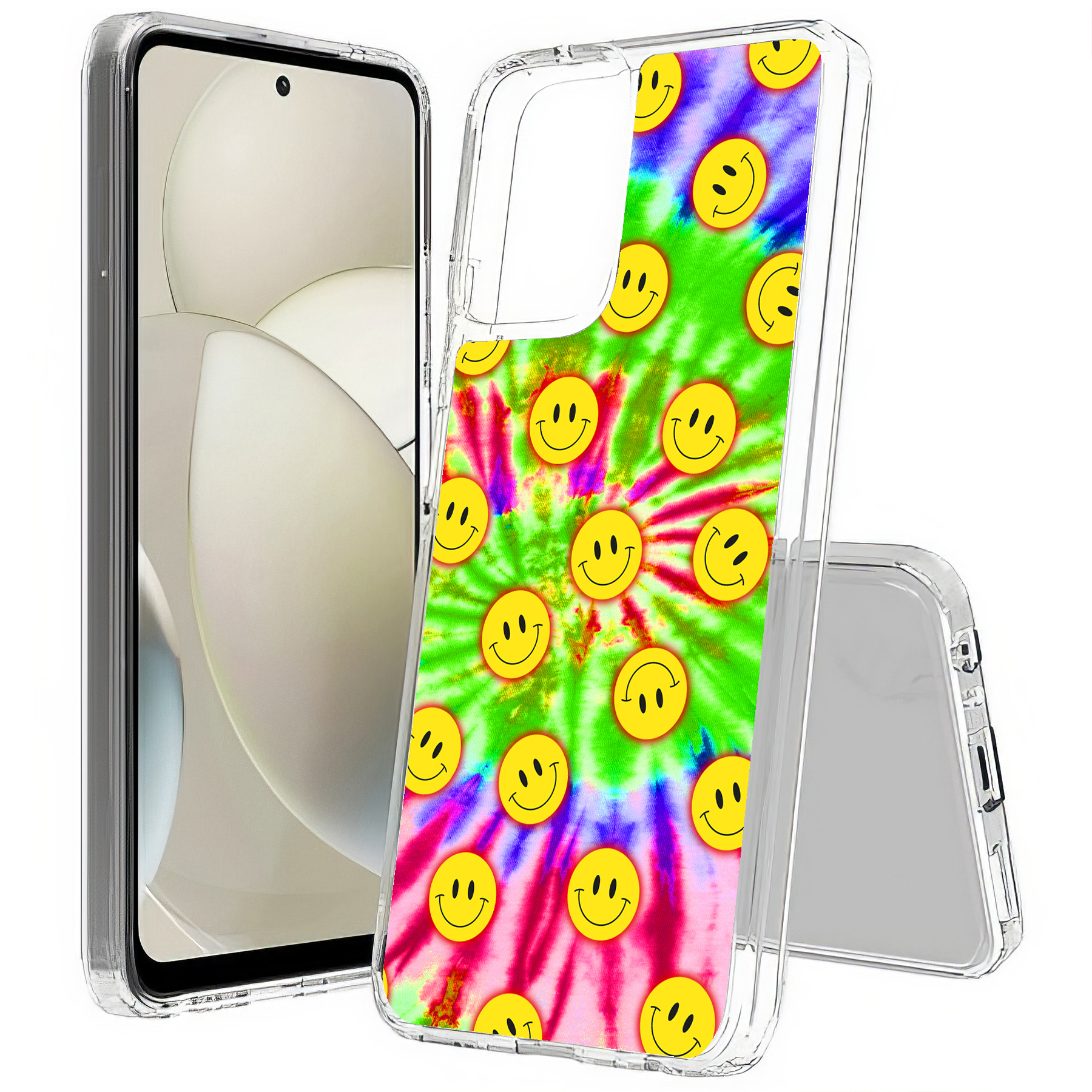 For Motorola Moto G (Power,Stylus,Play,5G),Slim Cover,Tie Dye Smile Print,USA - Picture 10 of 27