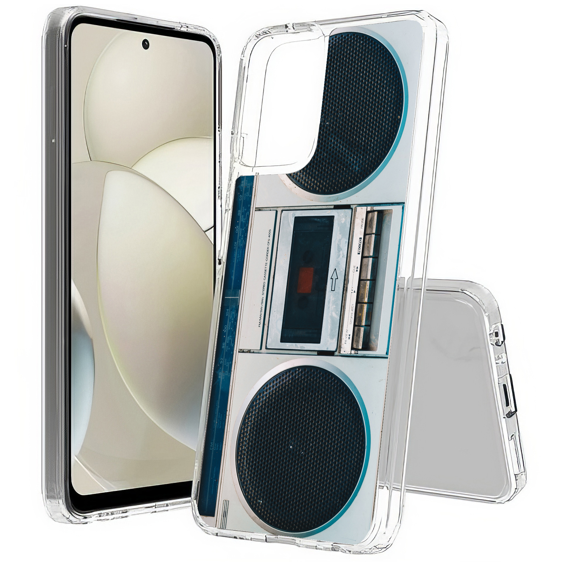 For Motorola Moto G (Power,Stylus,Play,5G),Slim Cover,Old Radio Print,USA - Picture 10 of 27