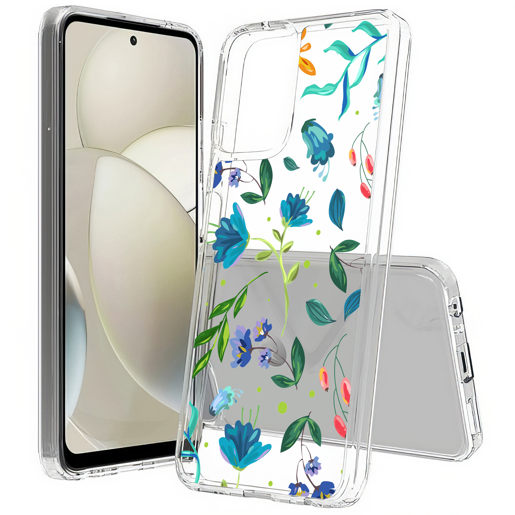 For Motorola Moto G (Power,Stylus,Play,5G),Slim Cover,Flower 2 Print,USA - Picture 10 of 27