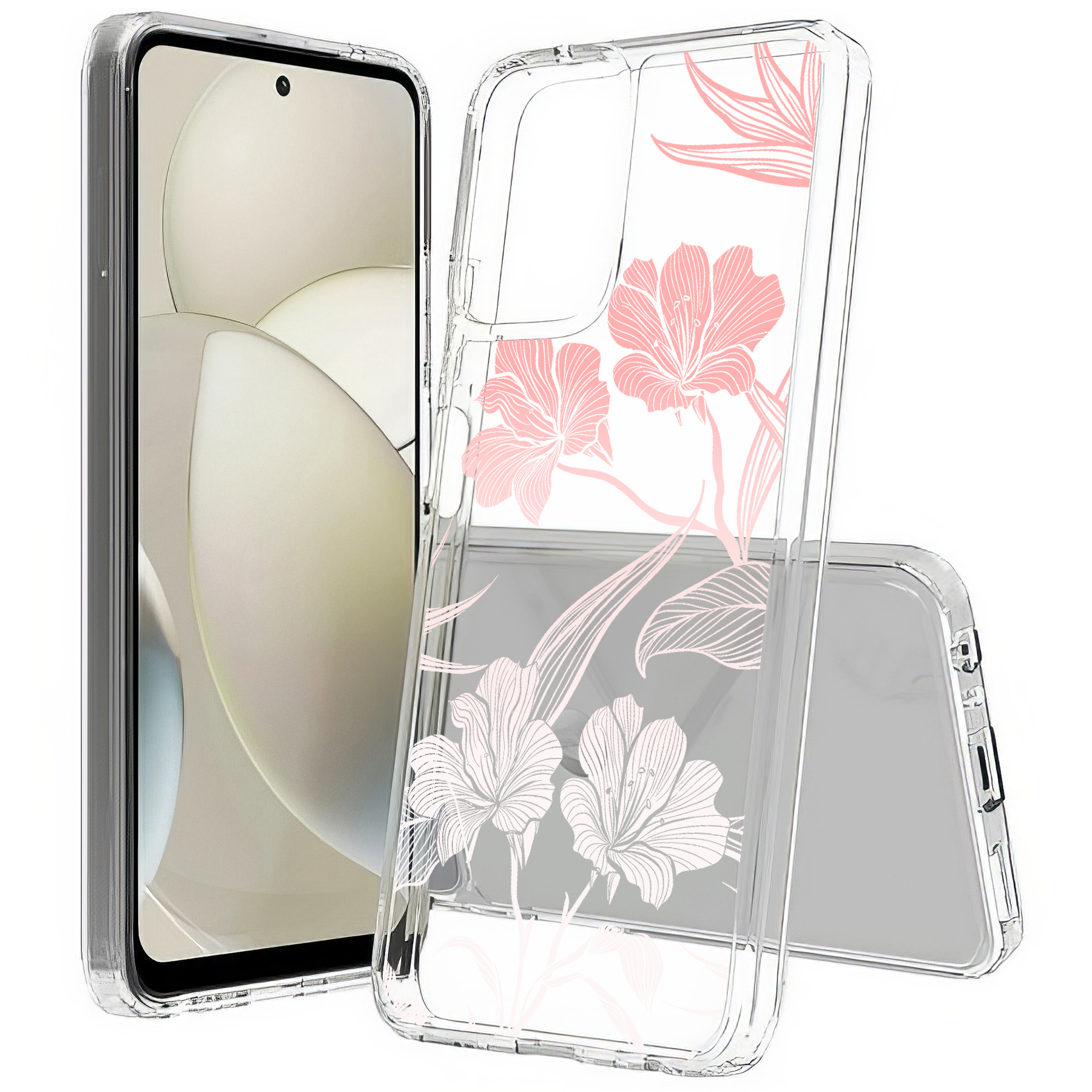 For Motorola Moto G (Power,Stylus,Play,5G),Slim Cover,Flower 12 Print,USA - Picture 10 of 27