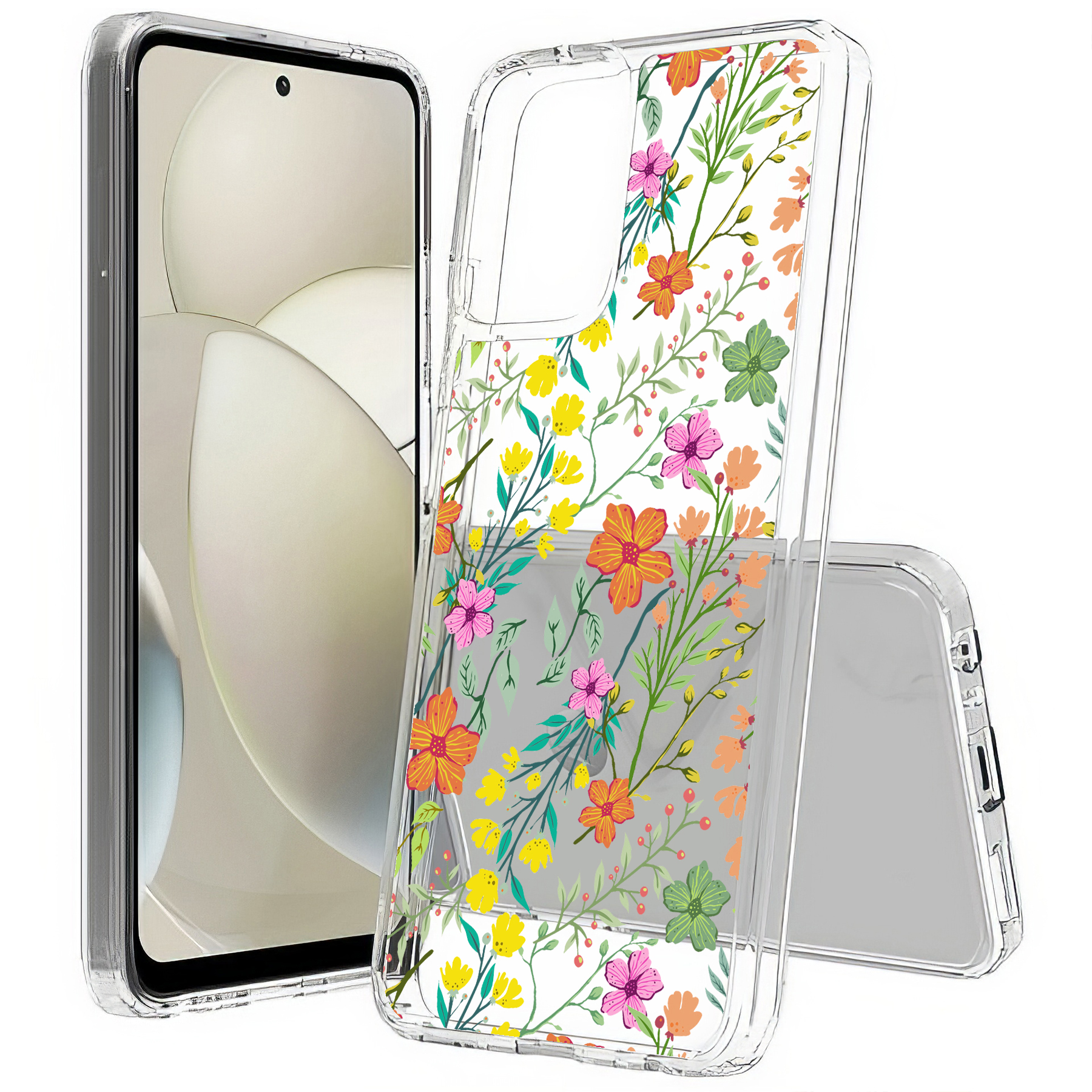 For Motorola Moto G (Power,Stylus,Play,5G),Slim Cover,Flower 20 Print,USA - Picture 10 of 27