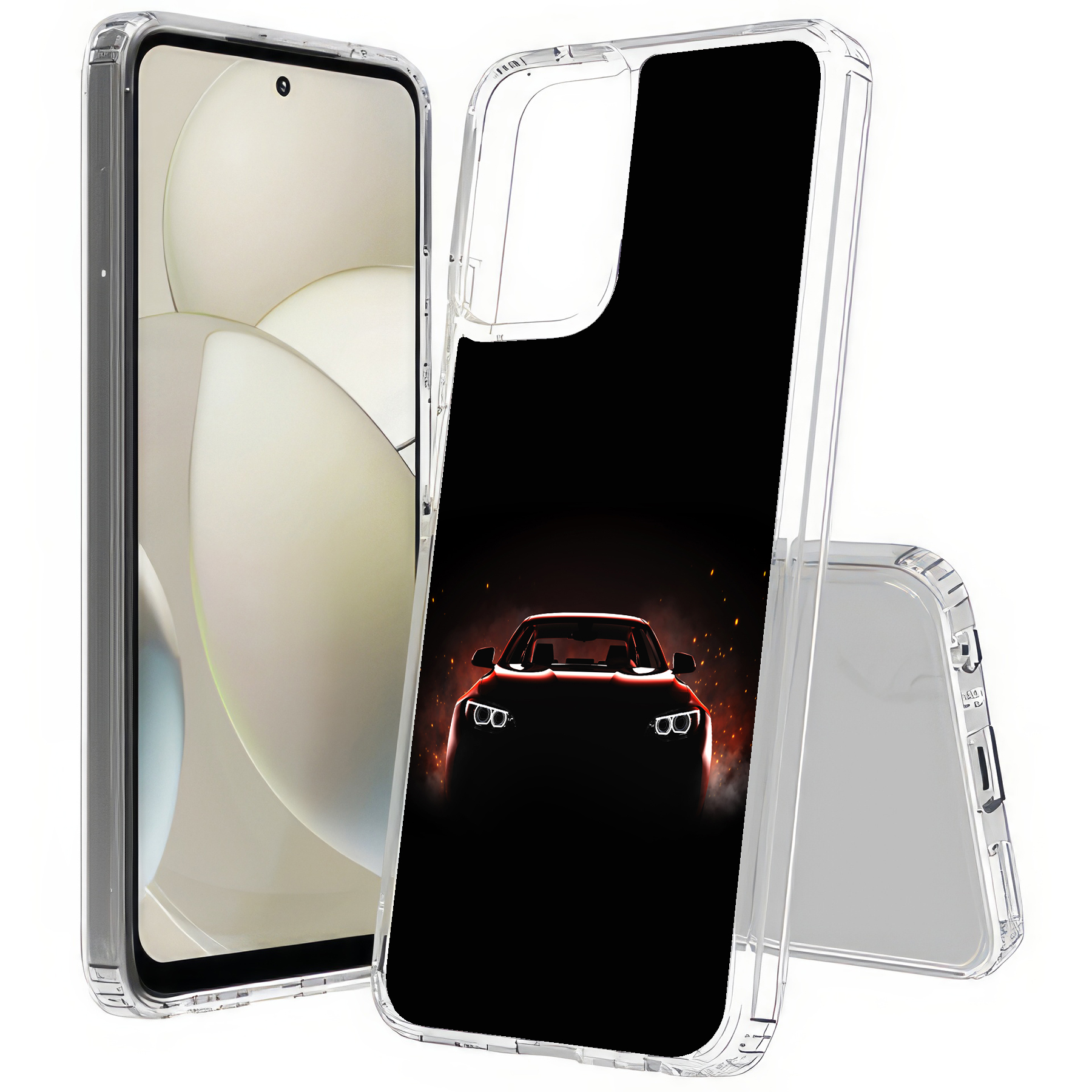For Motorola Moto G (Power,Stylus,Play,5G),Slim Cover,Luxury Car Print,USA - Picture 9 of 27