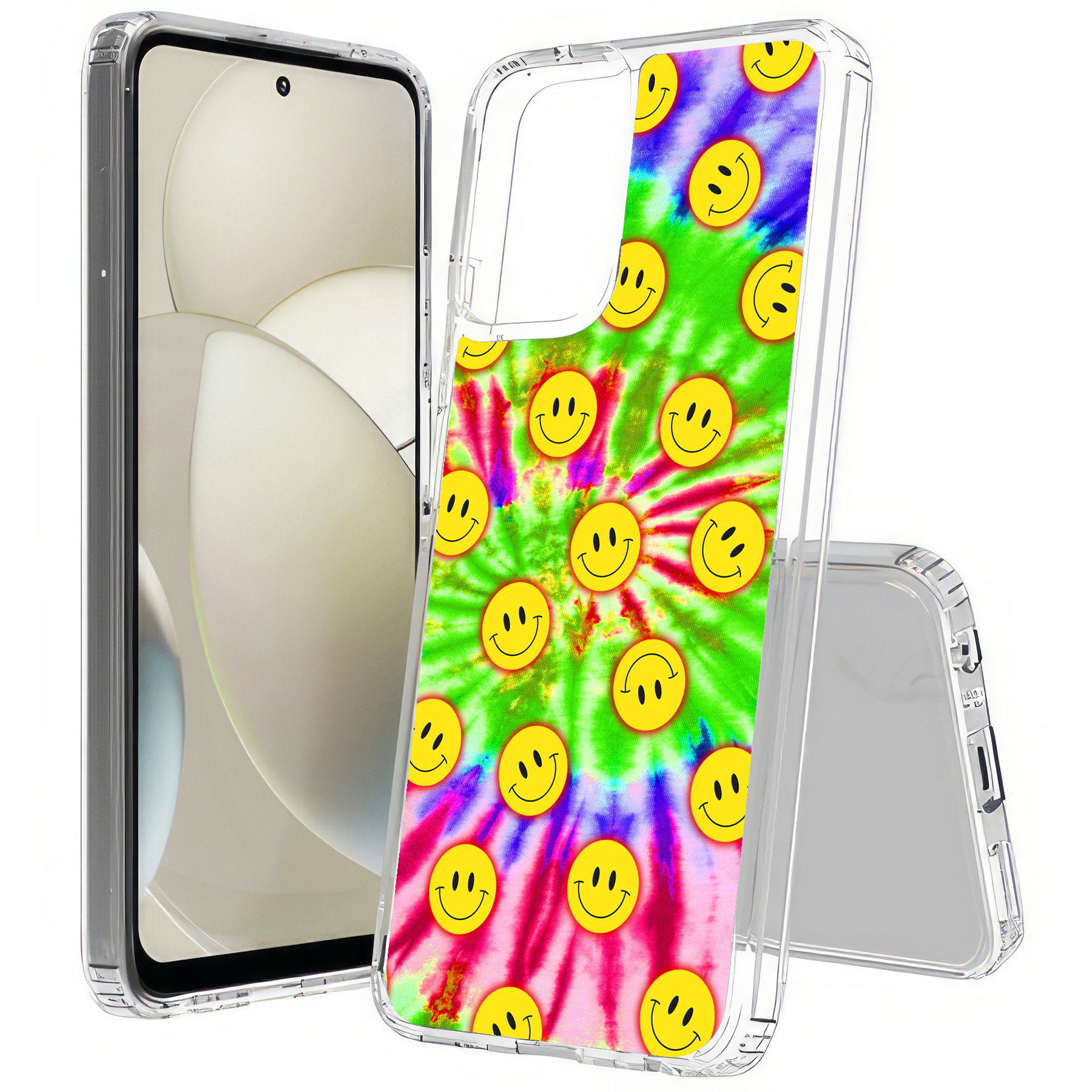 For Motorola Moto G (Power,Stylus,Play,5G),Slim Cover,Tie Dye Smile Print,USA - Picture 9 of 27