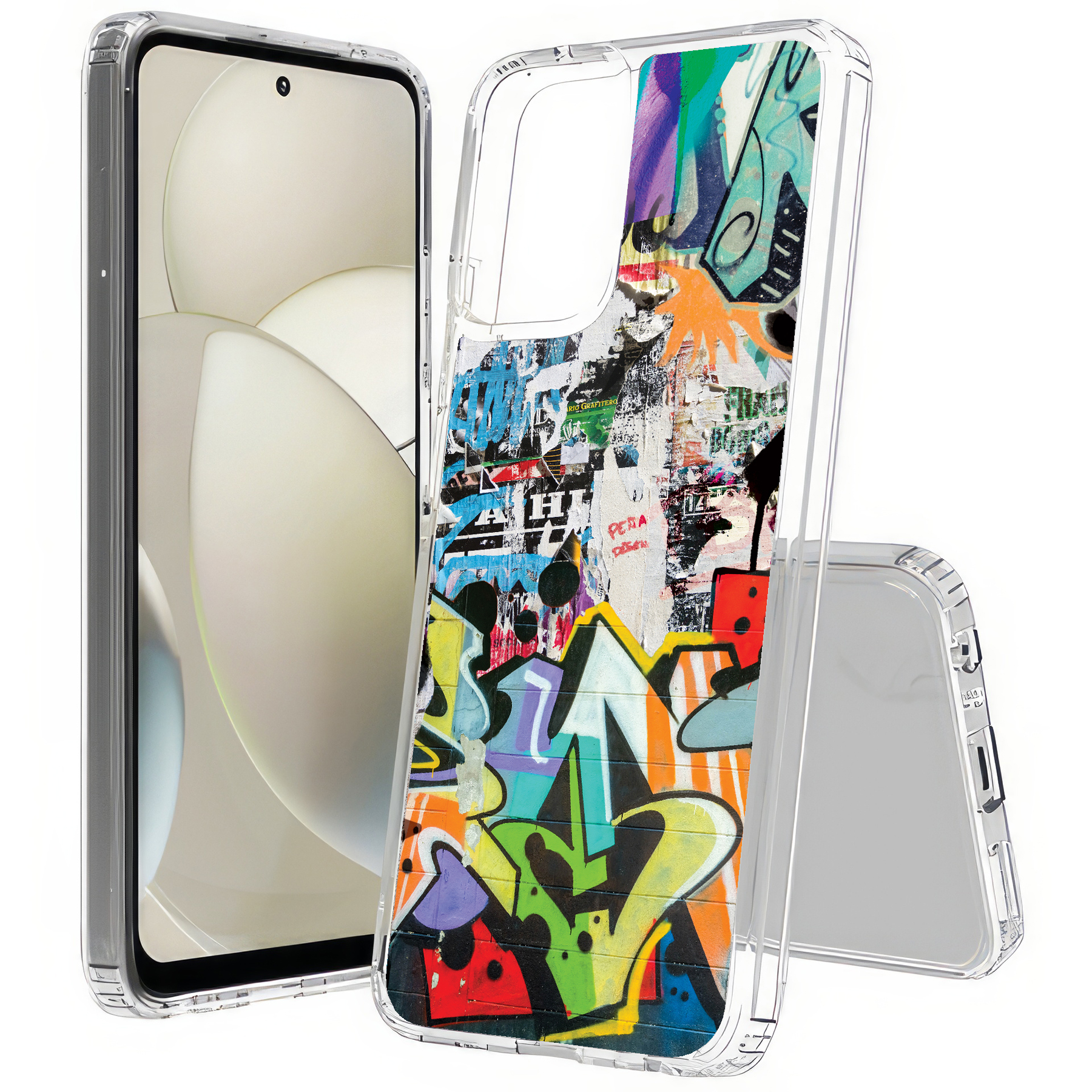 For Motorola Moto G (Power,Stylus,Play,5G),Slim Cover,Street Graffiti Print,USA - Picture 9 of 27