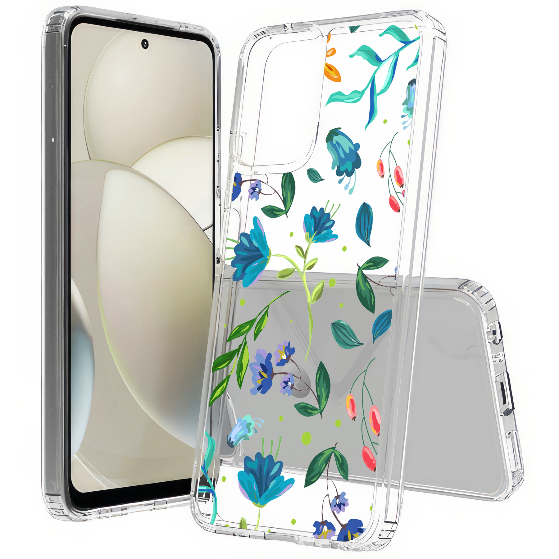 For Motorola Moto G (Power,Stylus,Play,5G),Slim Cover,Flower 2 Print,USA - Picture 9 of 27