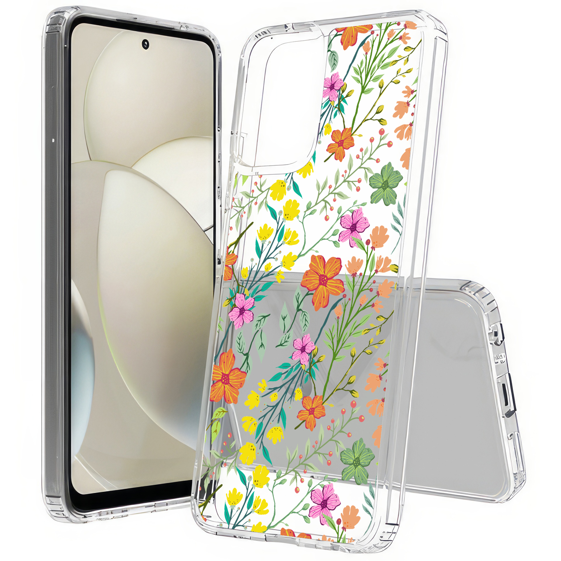 For Motorola Moto G (Power,Stylus,Play,5G),Slim Cover,Flower 20 Print,USA - Picture 9 of 27