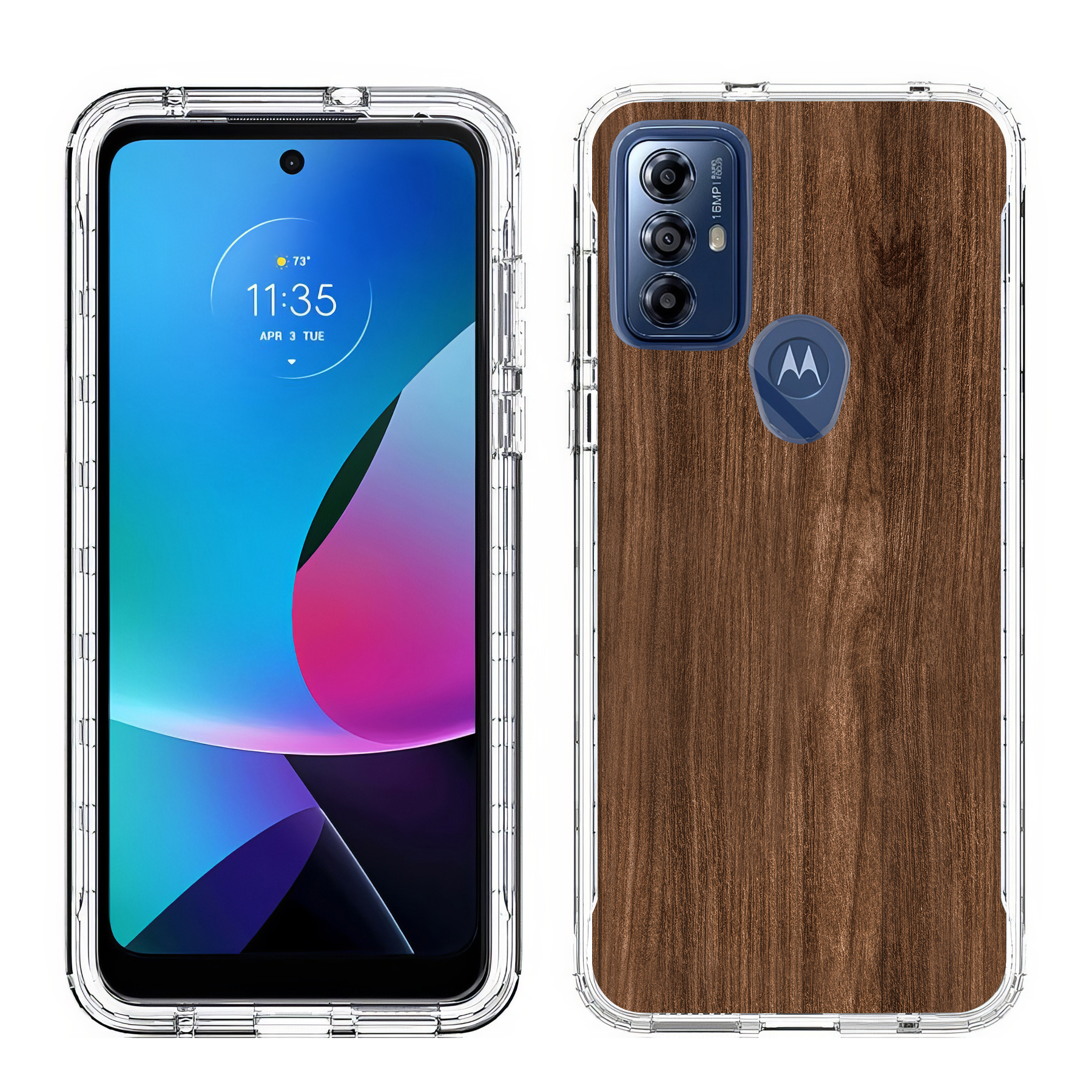 For Motorola Moto G (Power,Stylus,Play,5G),Slim Cover,Wood 3 Print,USA - Picture 22 of 27