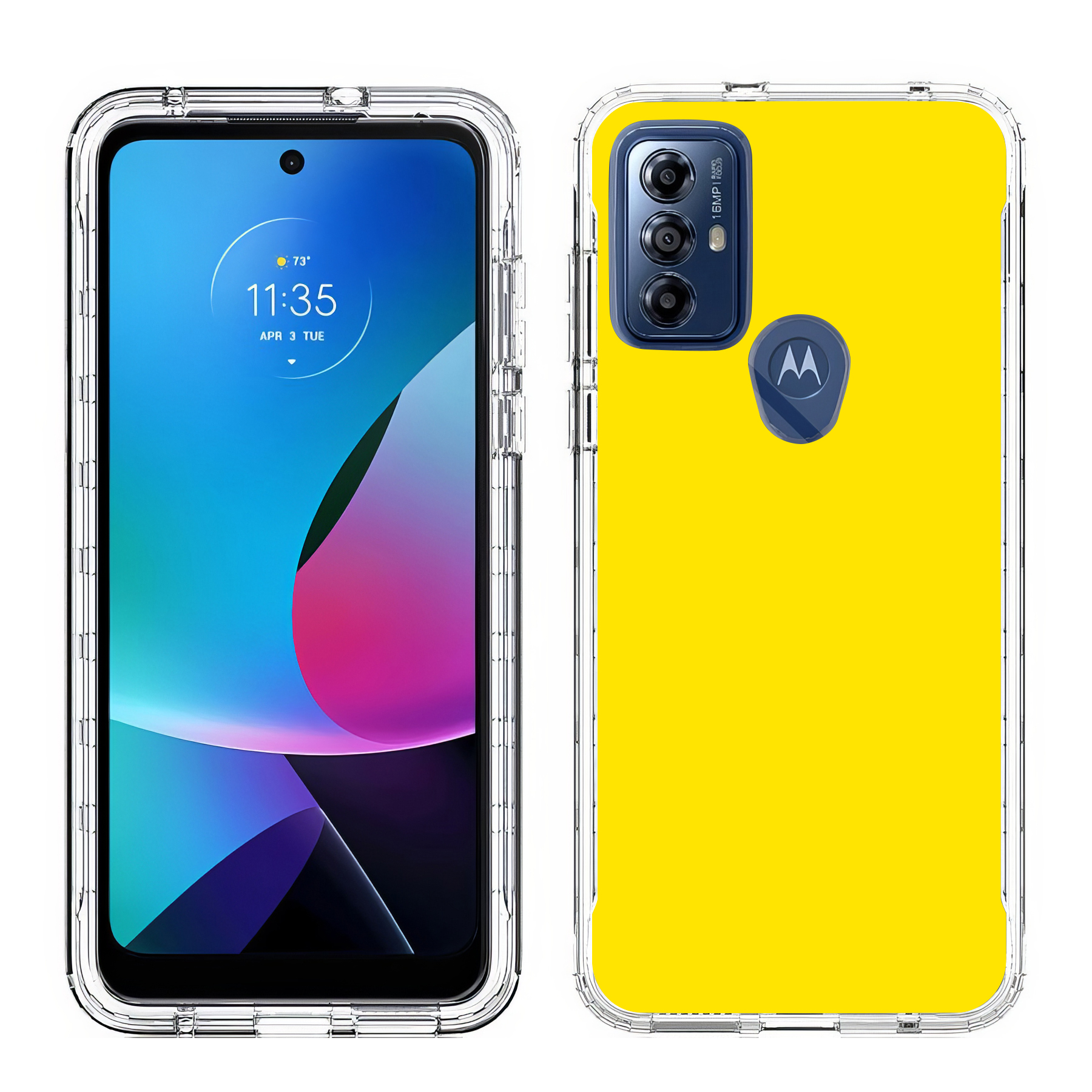 For Motorola Moto G Series, Slim Phone Cover, Yellow Print - Picture 18 of 21