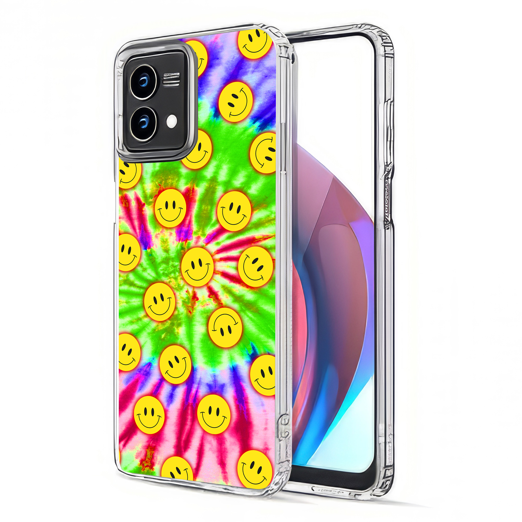 For Motorola Moto G (Power,Stylus,Play,5G),Slim Cover,Tie Dye Smile Print,USA - Picture 16 of 27