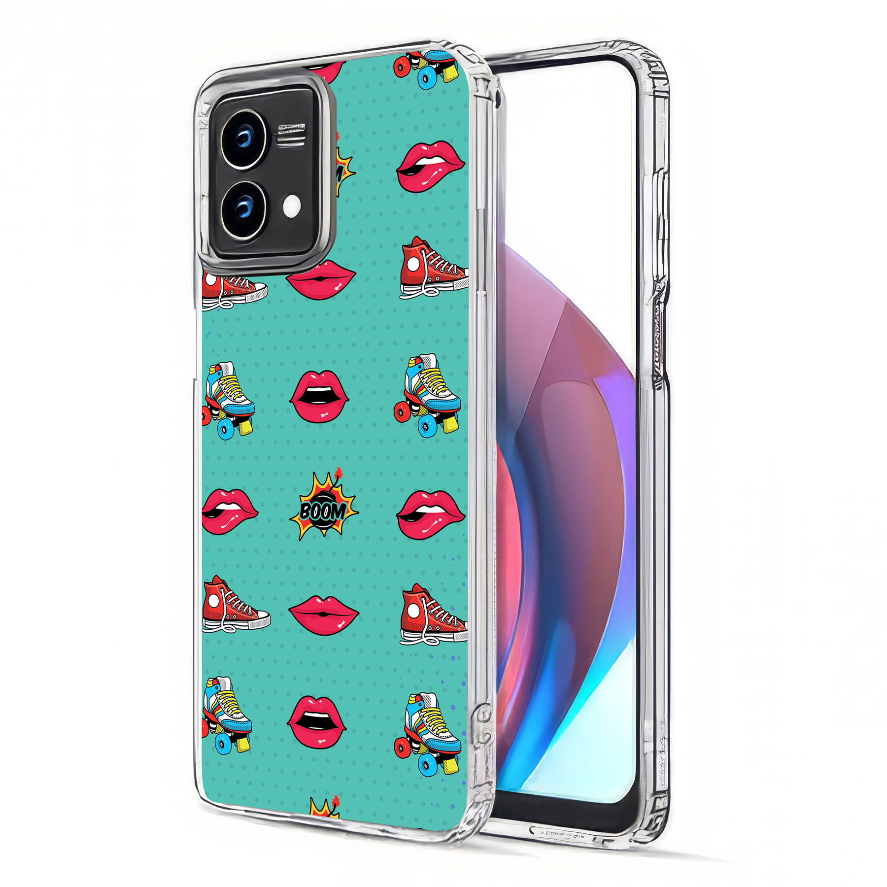 For Motorola Moto G (Power,Stylus,Play,5G),Slim Cover,Skate Lips Print,USA - Picture 16 of 27