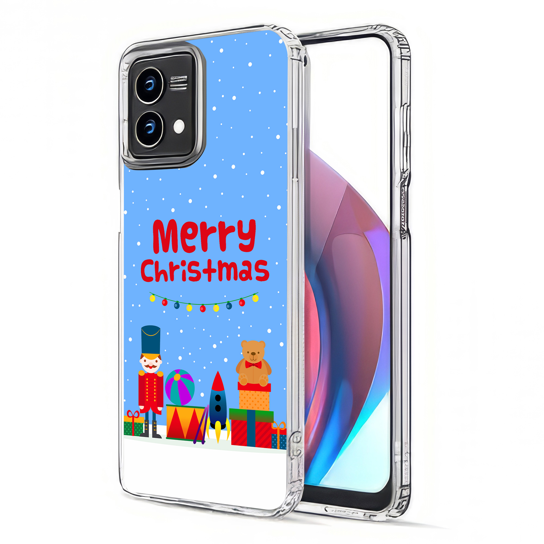 For Motorola Moto G (Power,Stylus,Play,5G),Slim Cover,Christmas Toy Print,USA - Afbeelding 16 van 27