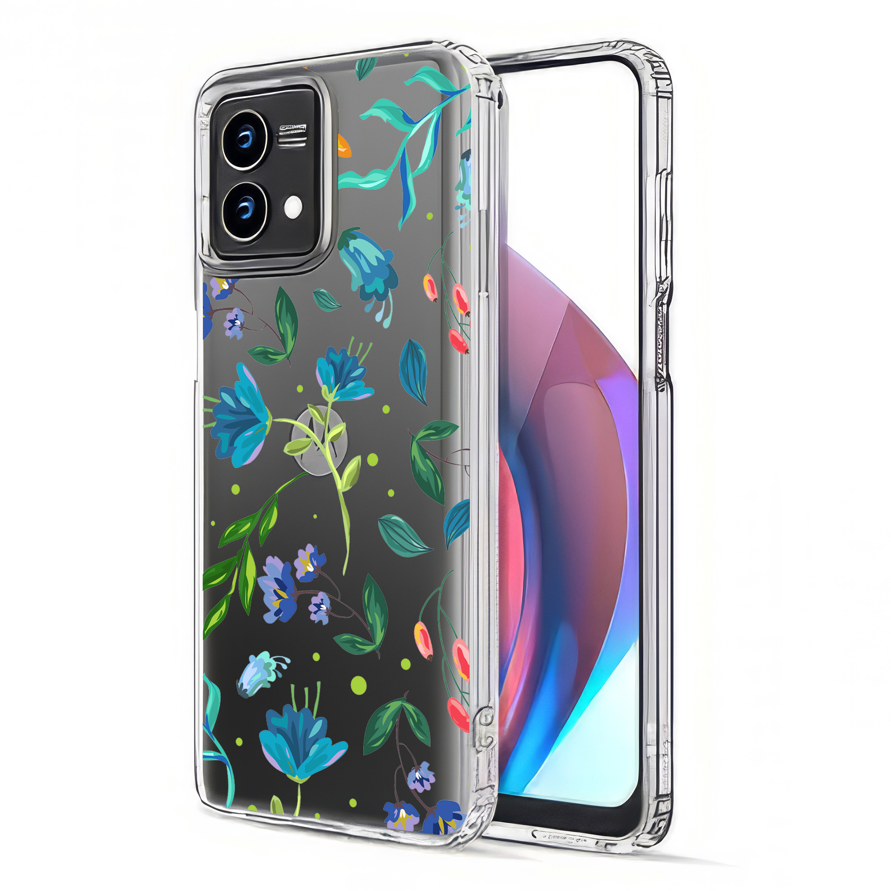 For Motorola Moto G (Power,Stylus,Play,5G),Slim Cover,Flower 2 Print,USA - Picture 16 of 27