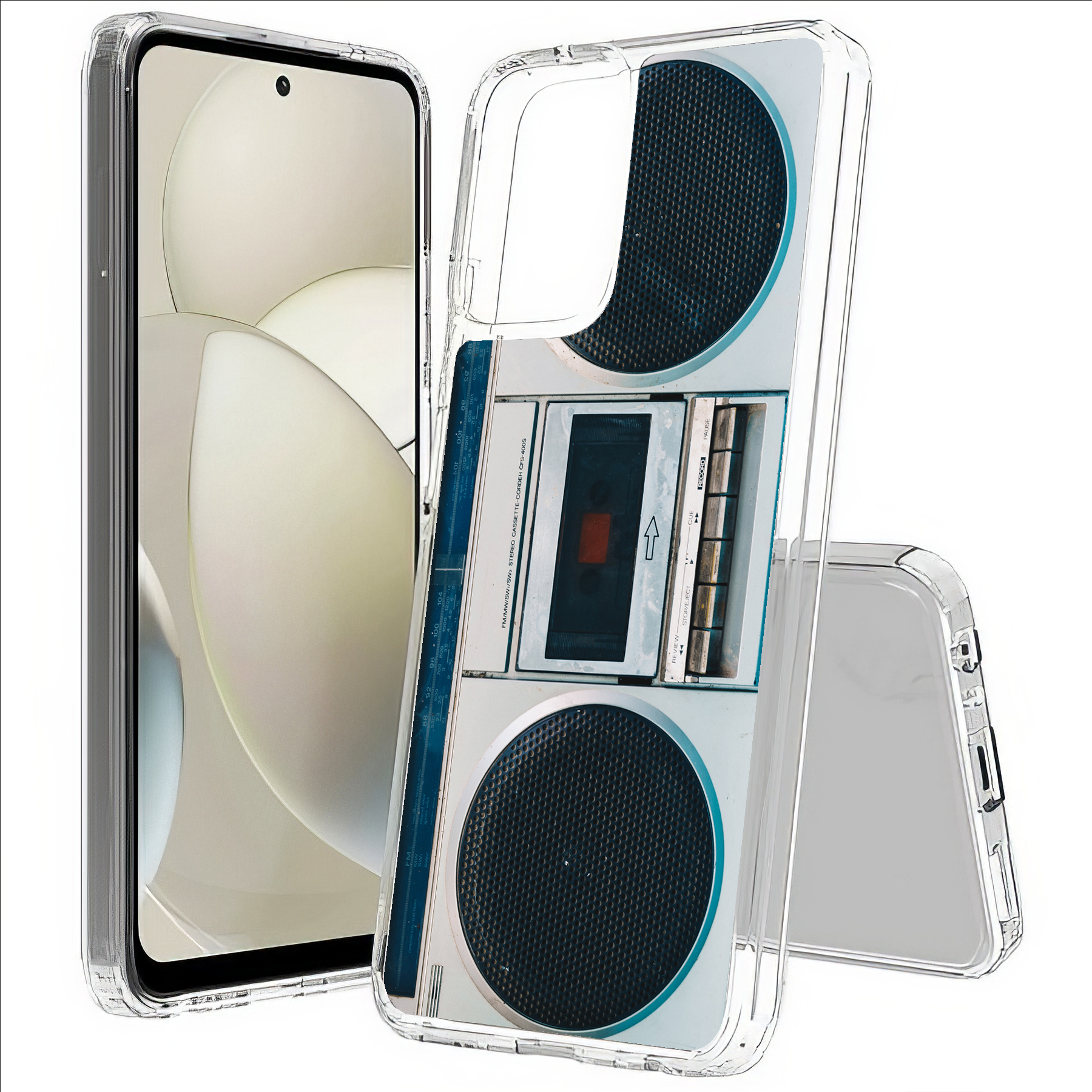 For Motorola Moto G (Power,Stylus,Play,5G),Slim Cover,Old Radio Print,USA - Picture 15 of 27