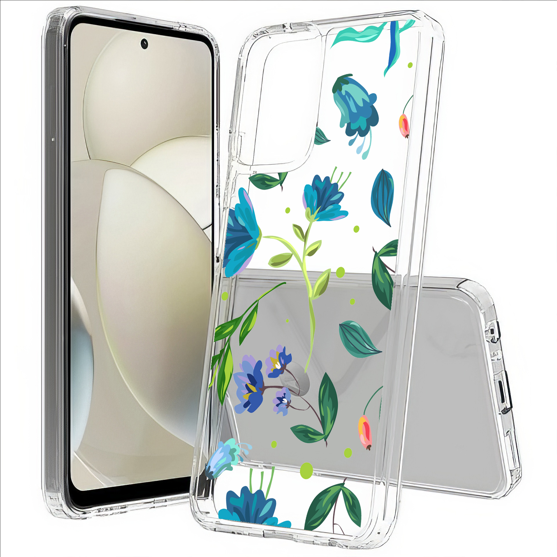 For Motorola Moto G (Power,Stylus,Play,5G),Slim Cover,Flower 2 Print,USA - Picture 15 of 27