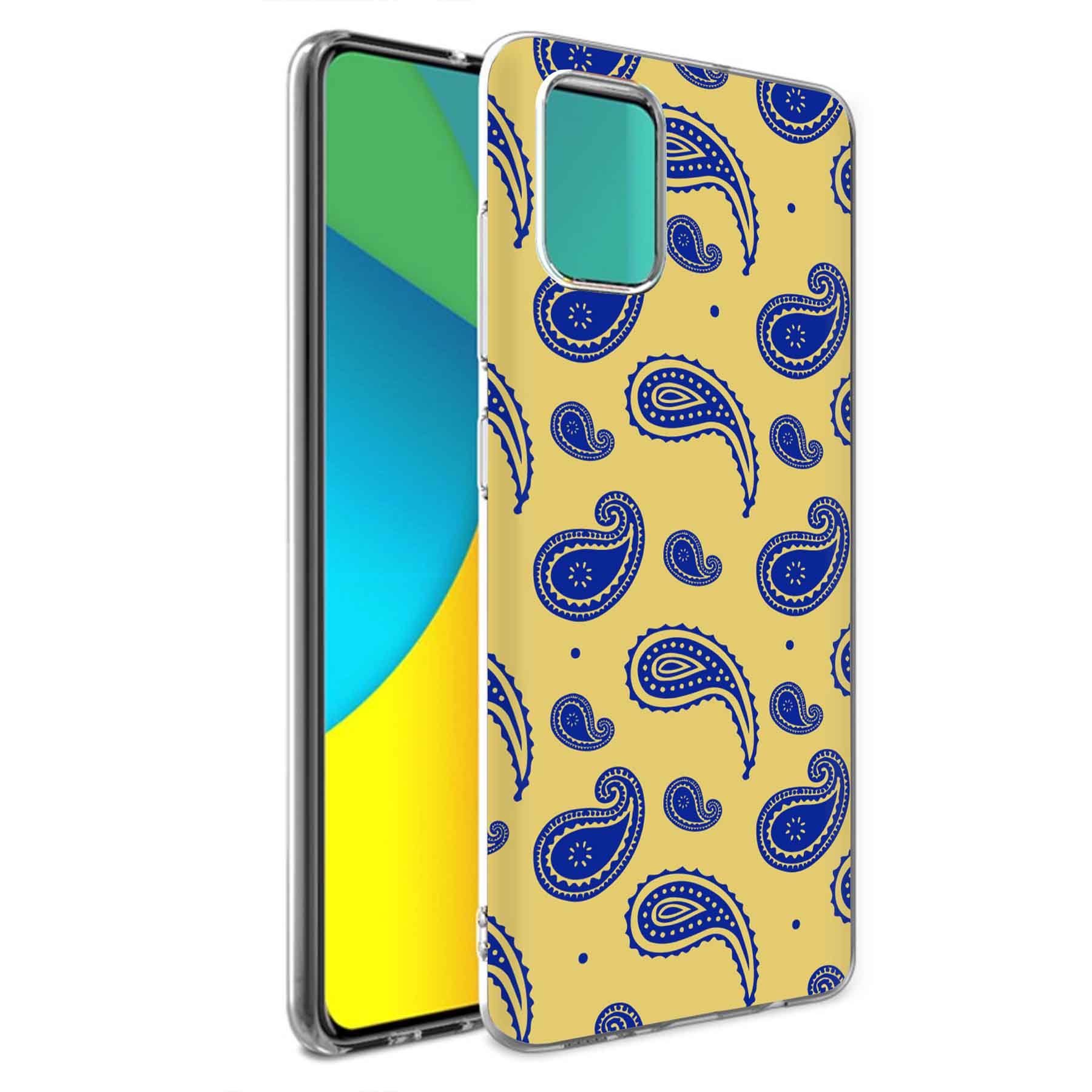 For Samsung Galaxy A (A56,A36,A16,A15,A14),Slim Cover,Paisley Yellow Print,USA - Picture 8 of 28