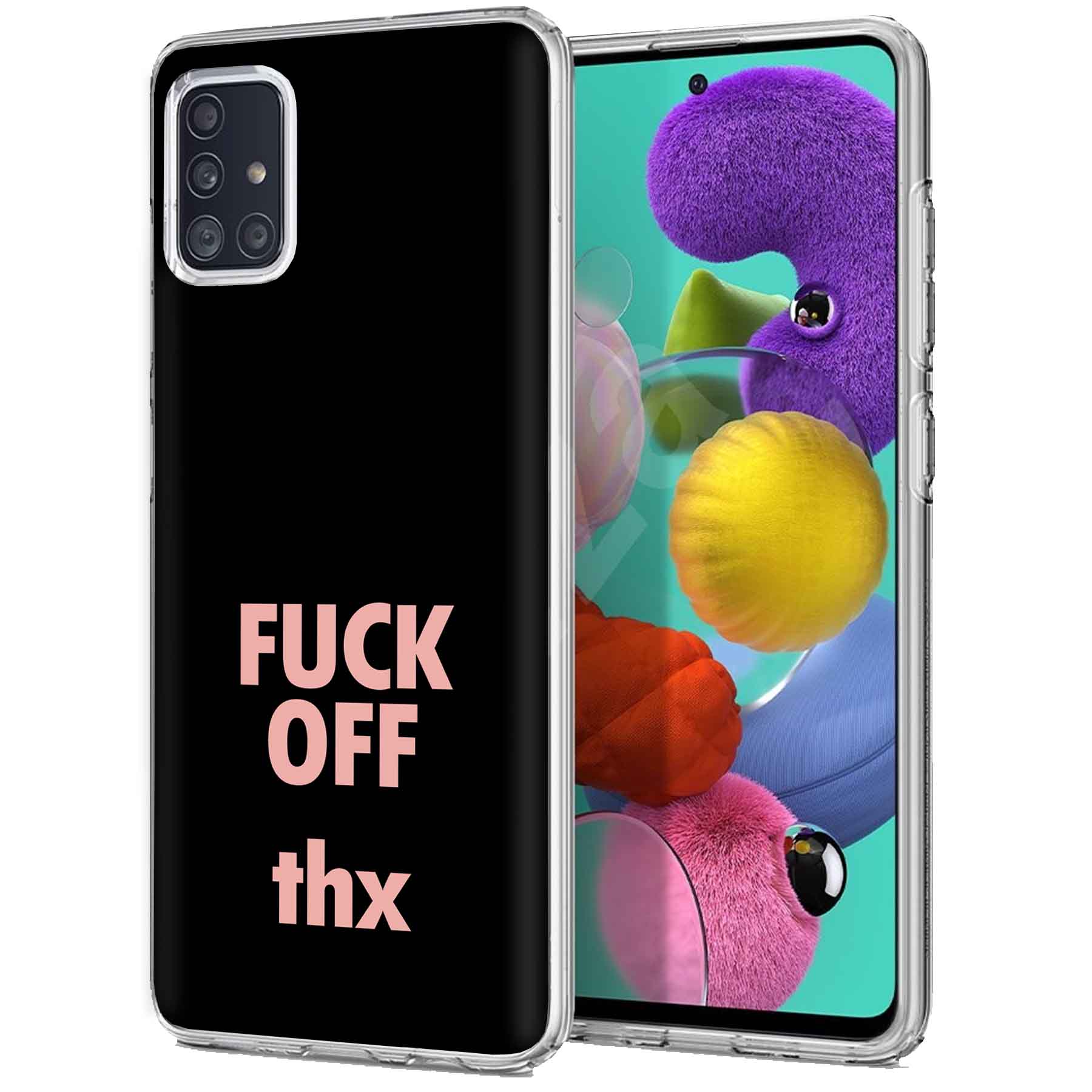 For Samsung Galaxy A (A56,A36,A16,A15,A14),Slim Cover,Fun Quote F Off Print,USA - Picture 13 of 28
