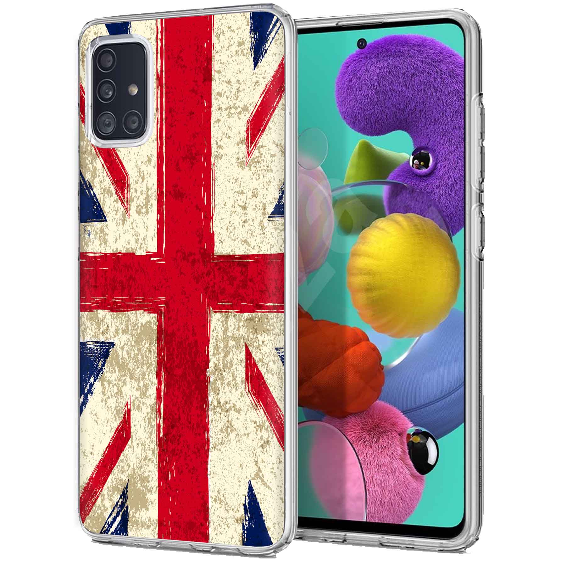 For Samsung Galaxy A (A56,A36,A16,A15,A14),Slim Cover,Old UK Flag Print,USA - Afbeelding 13 van 28