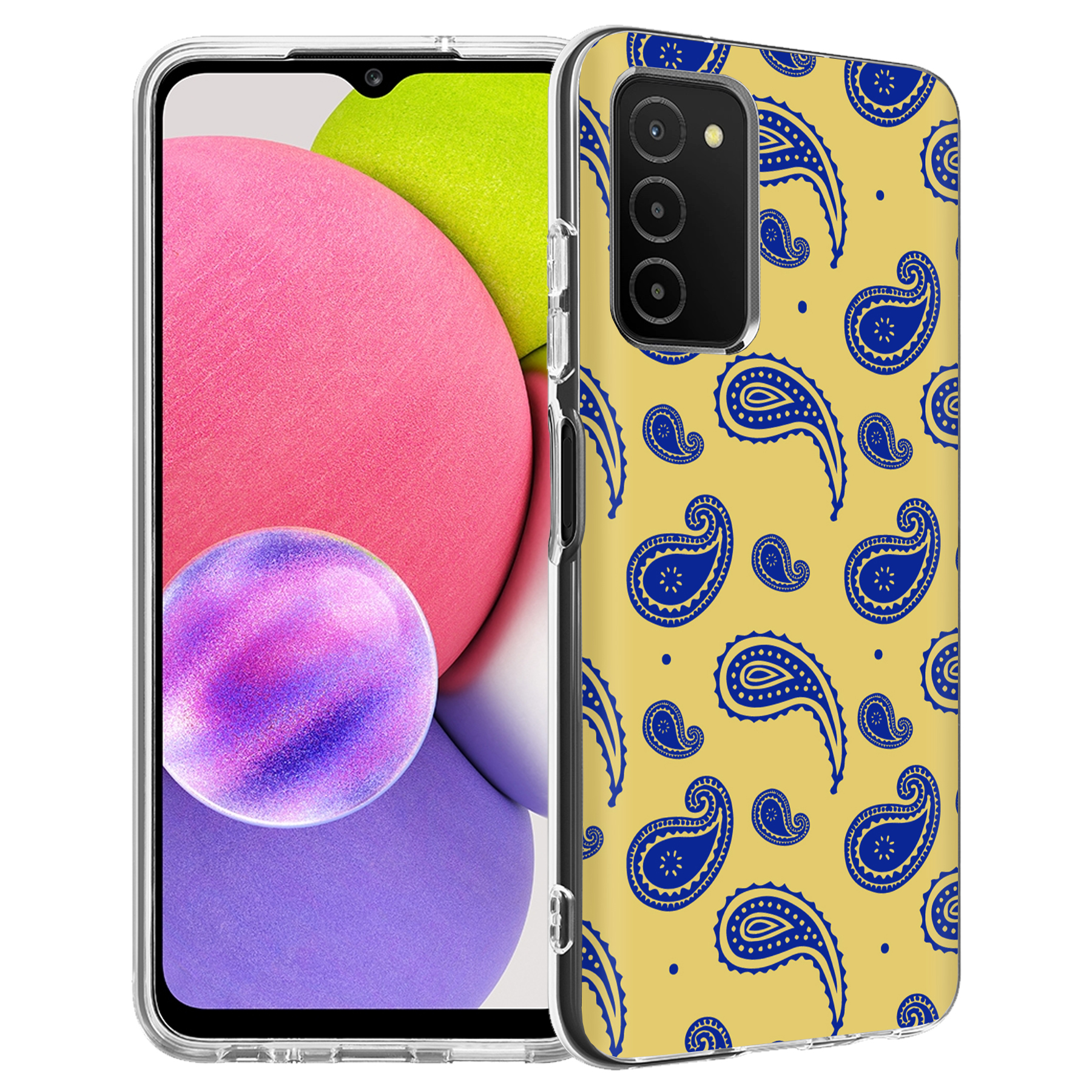 For Samsung Galaxy A (A56,A36,A16,A15,A14),Slim Cover,Paisley Yellow Print,USA - Picture 27 of 28