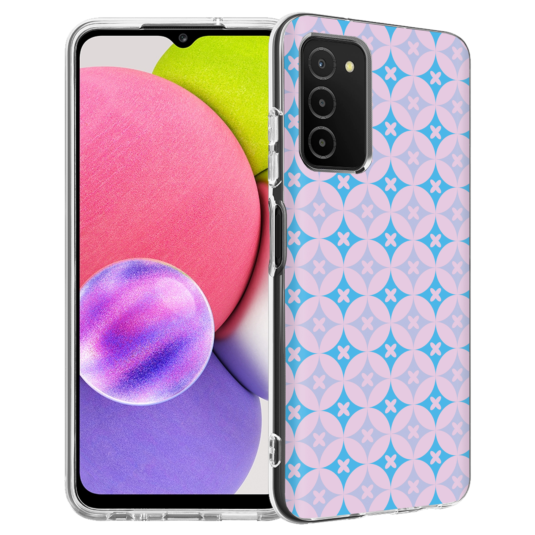 Für Samsung Galaxy A (A56, A36, A16, A15, A14), Slim Cover, Blue X Circle Print, USA - Bild 27 von 28